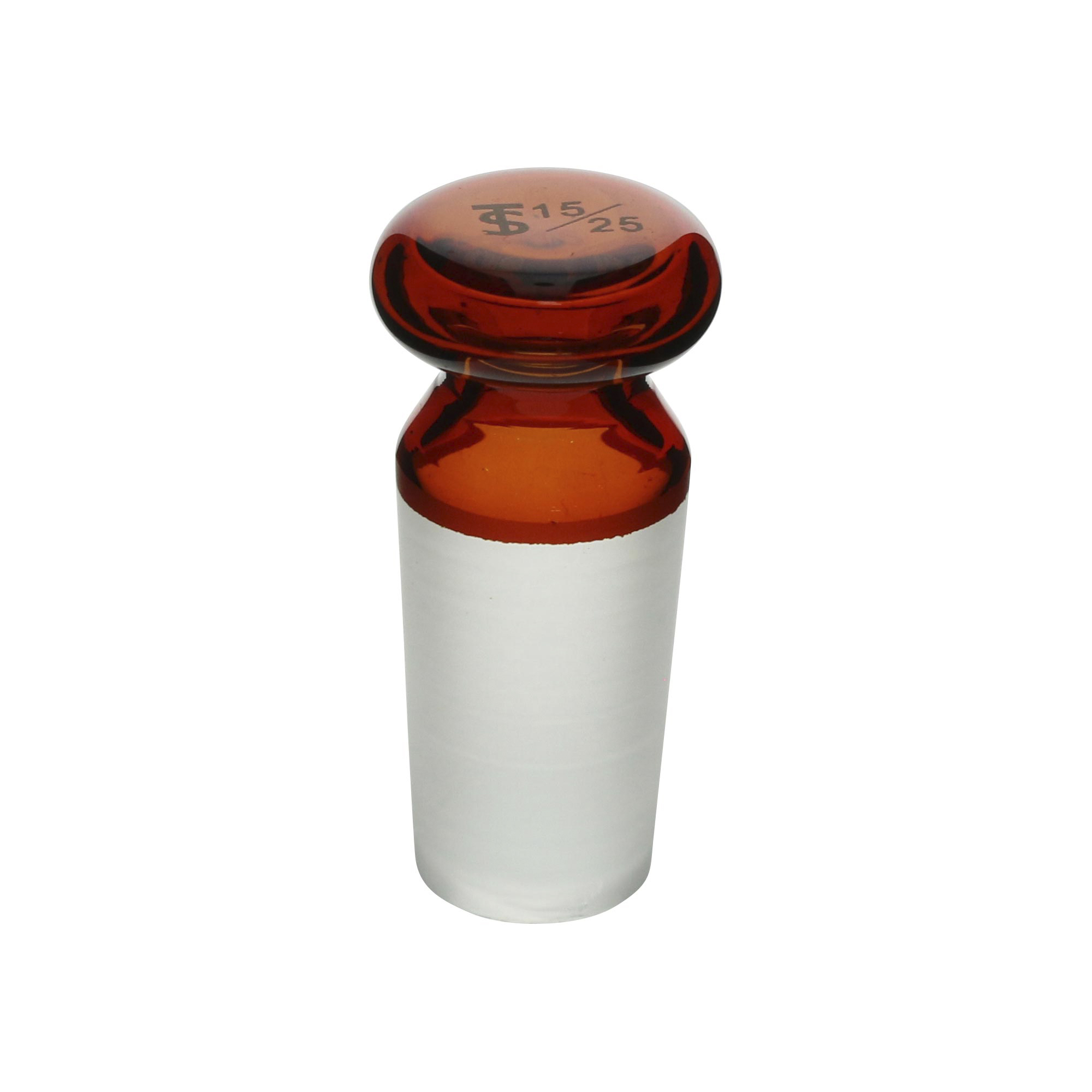 共通摺合平栓 茶褐色 15/25 10入