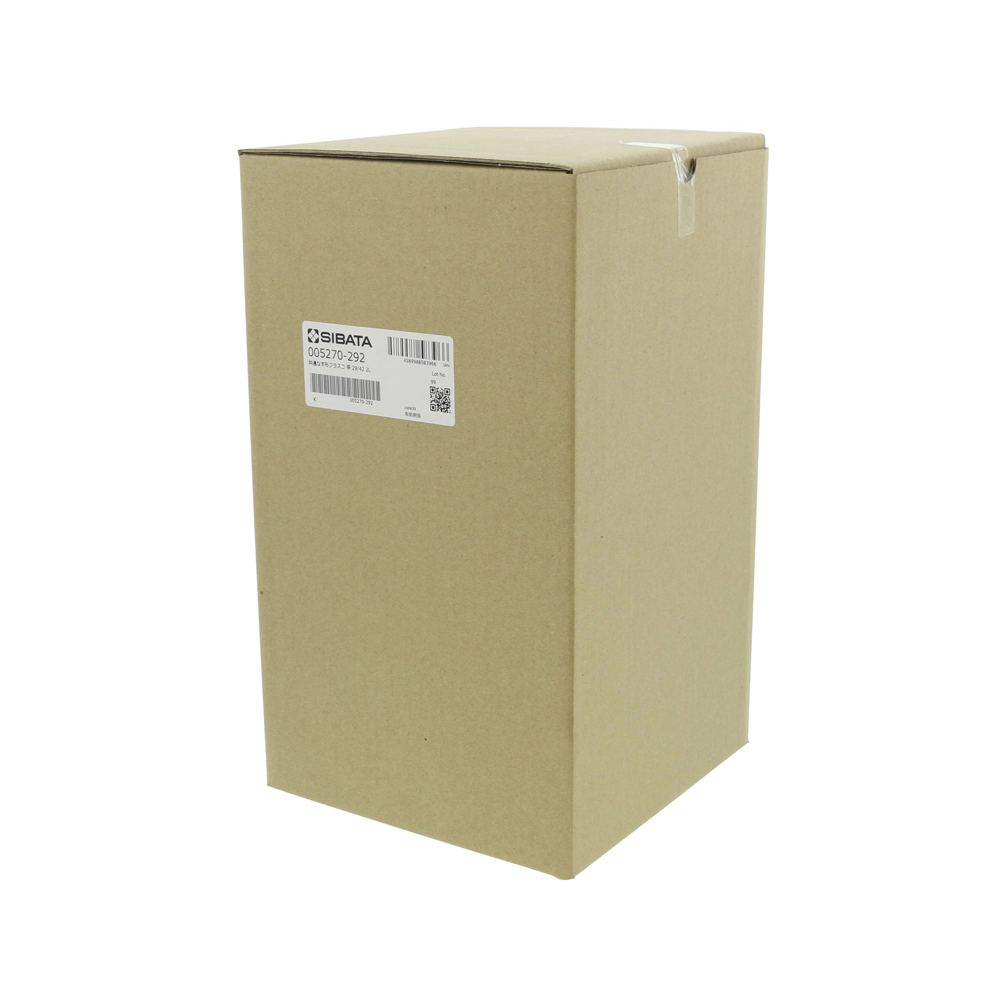 共通摺合なす形フラスコ 茶褐色 29/42 2000mL