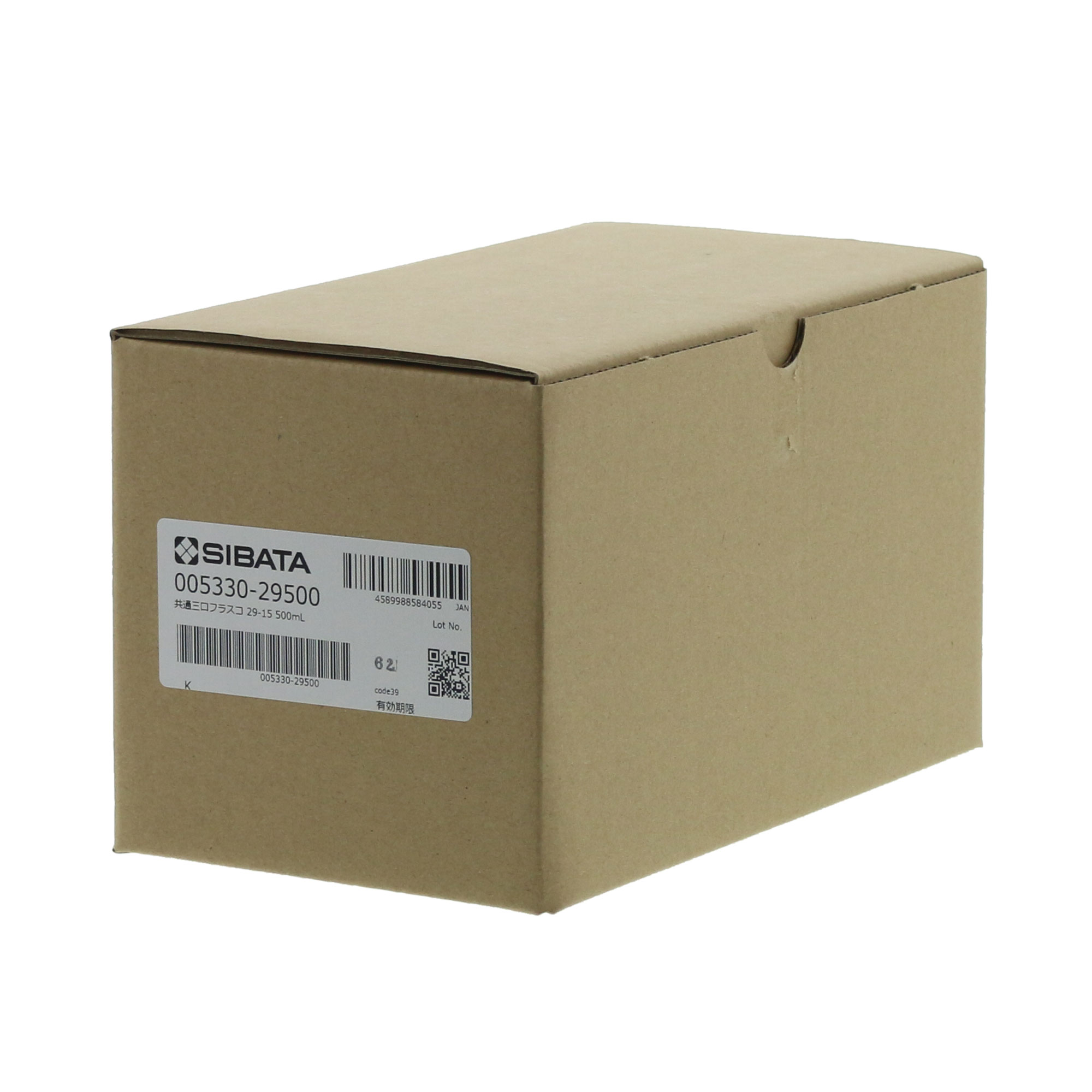 共通摺合三口丸底フラスコ 29/42-15/25 500mL