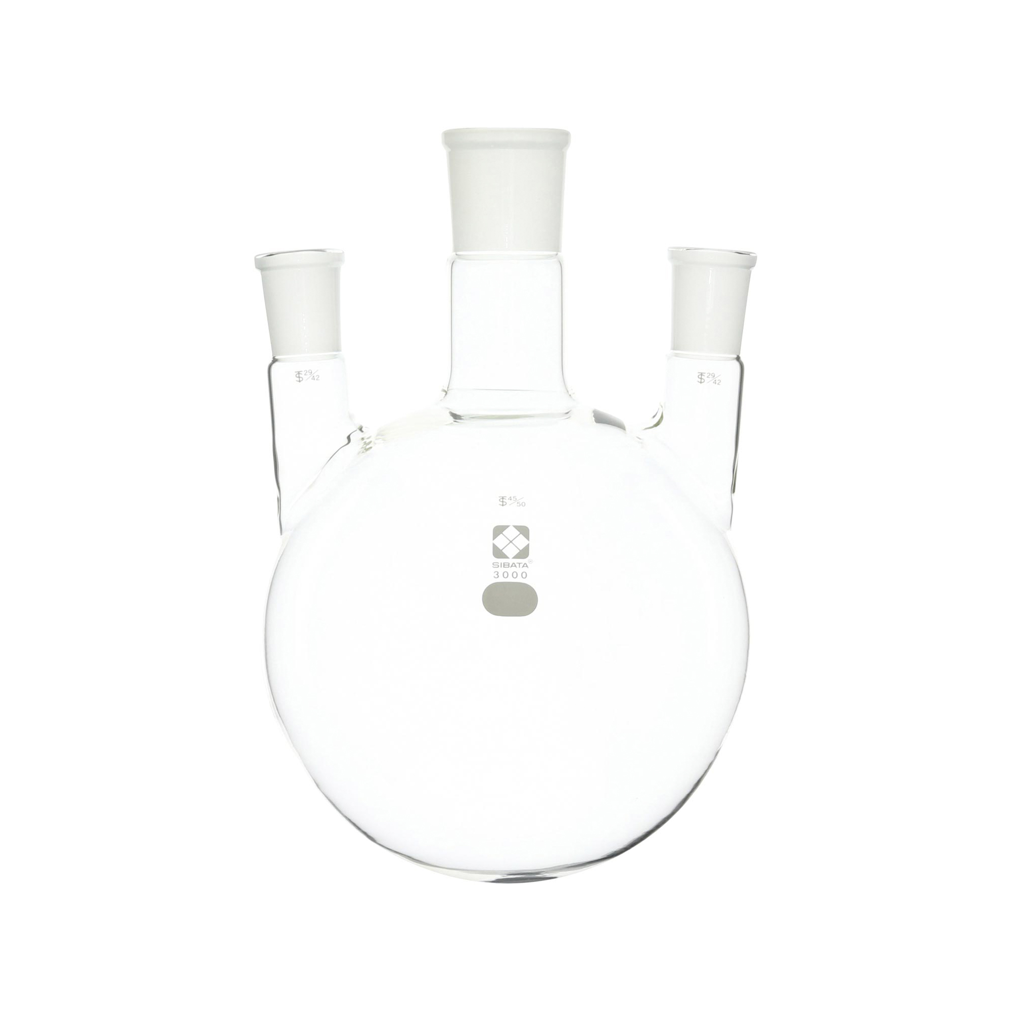 共通摺合三口丸底フラスコ 45/50-29/42 3000mL