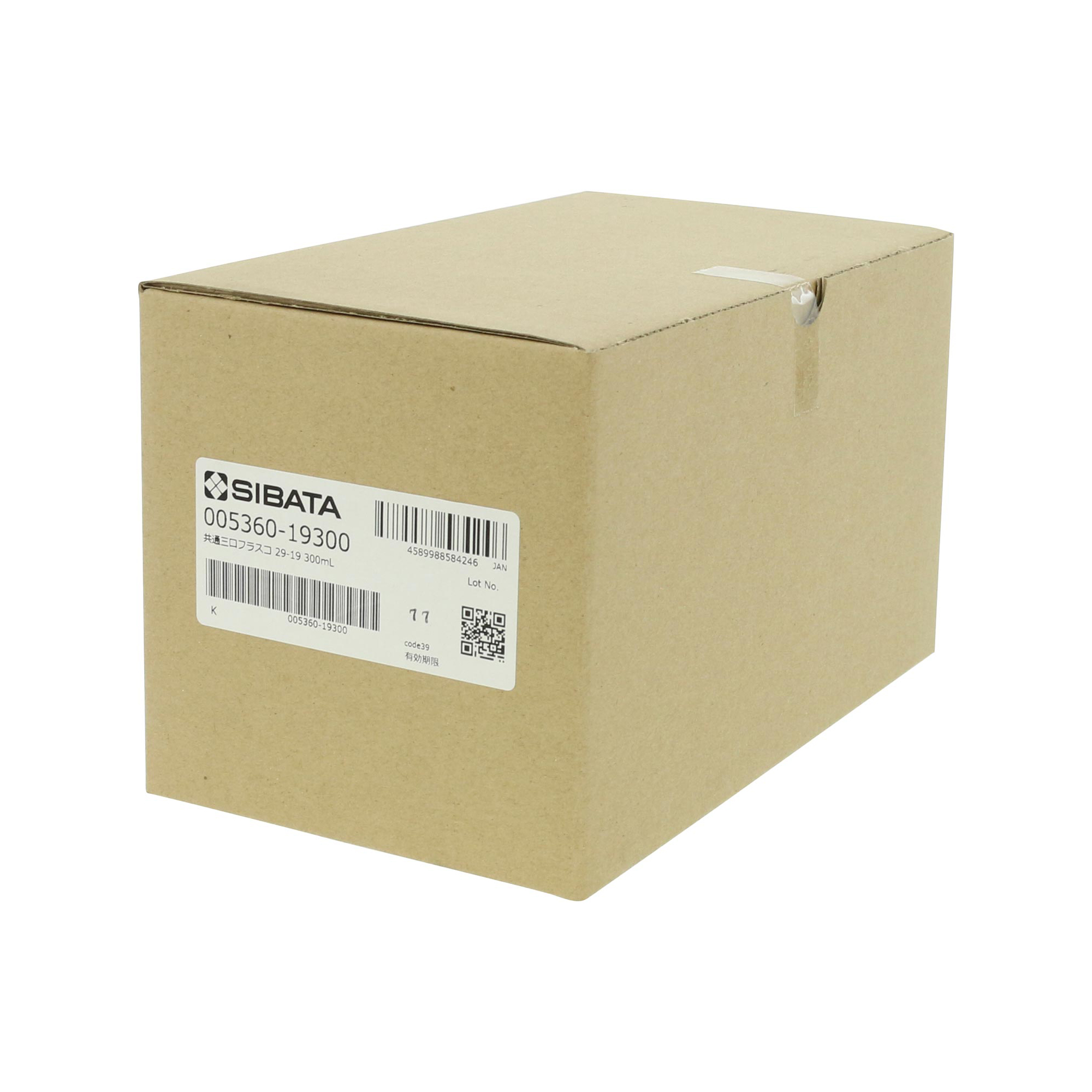 共通摺合三口丸底フラスコ 29/42-19/38 300mL