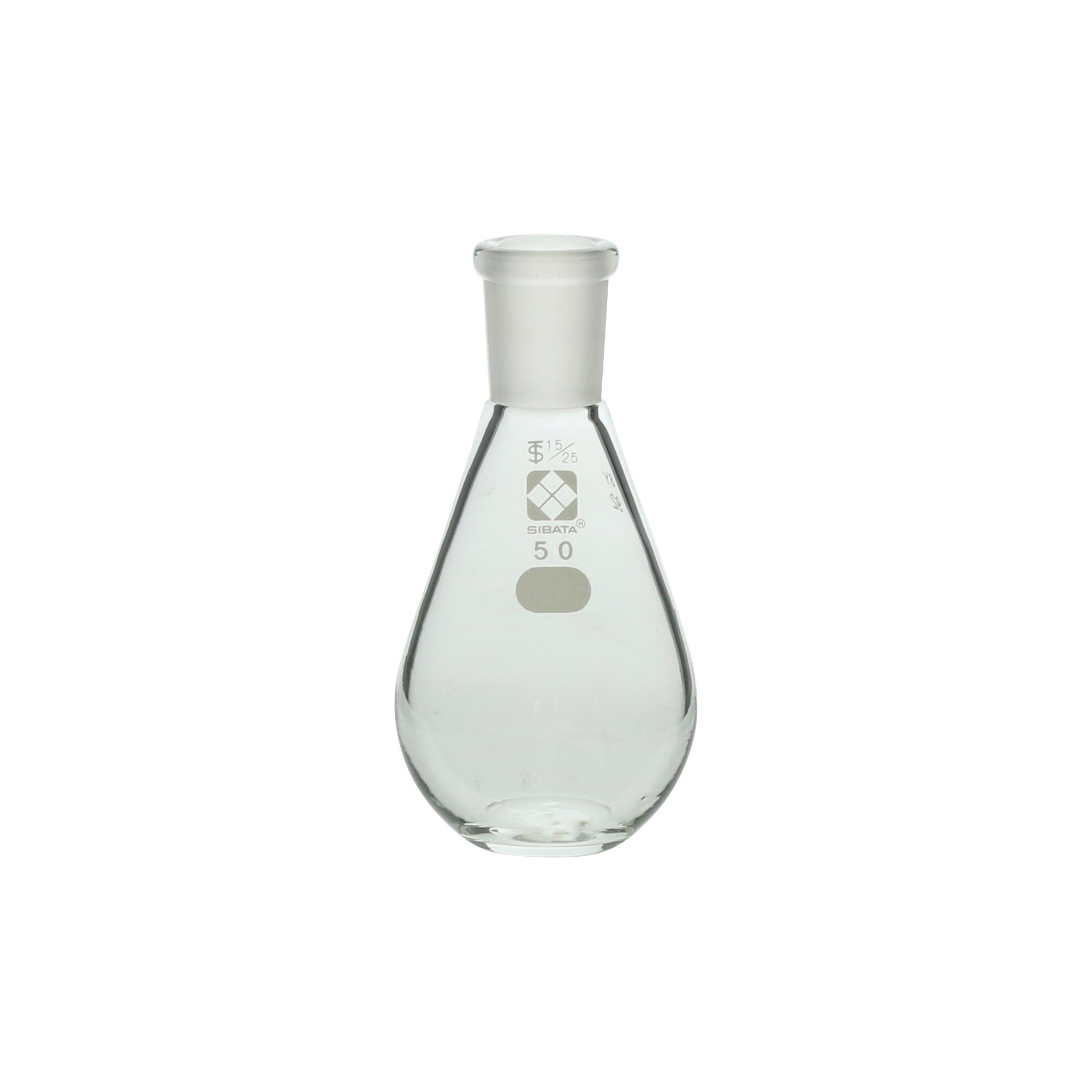 共通摺合平底なす形フラスコ 15/25 50mL