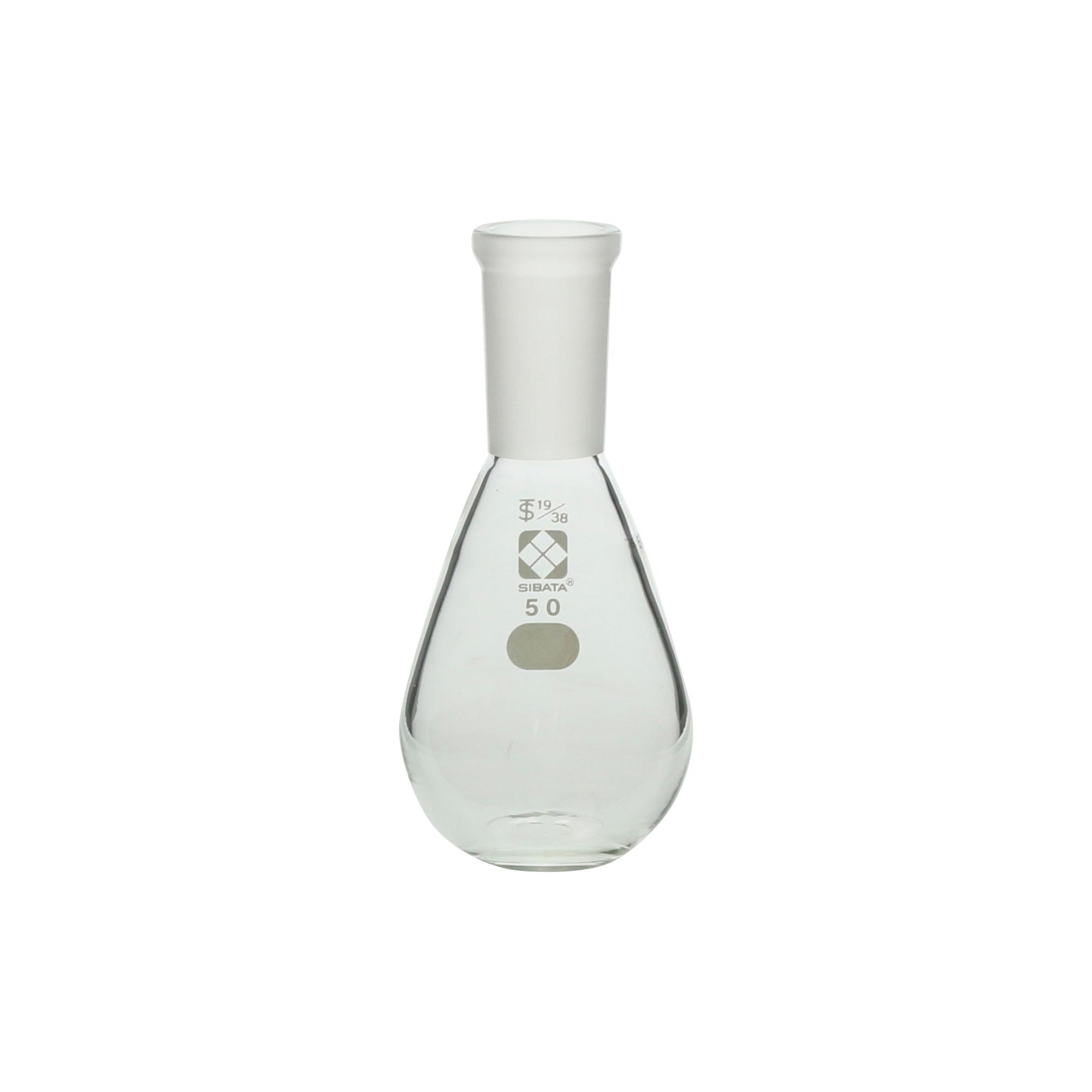 共通摺合平底なす形フラスコ 19/38 50mL