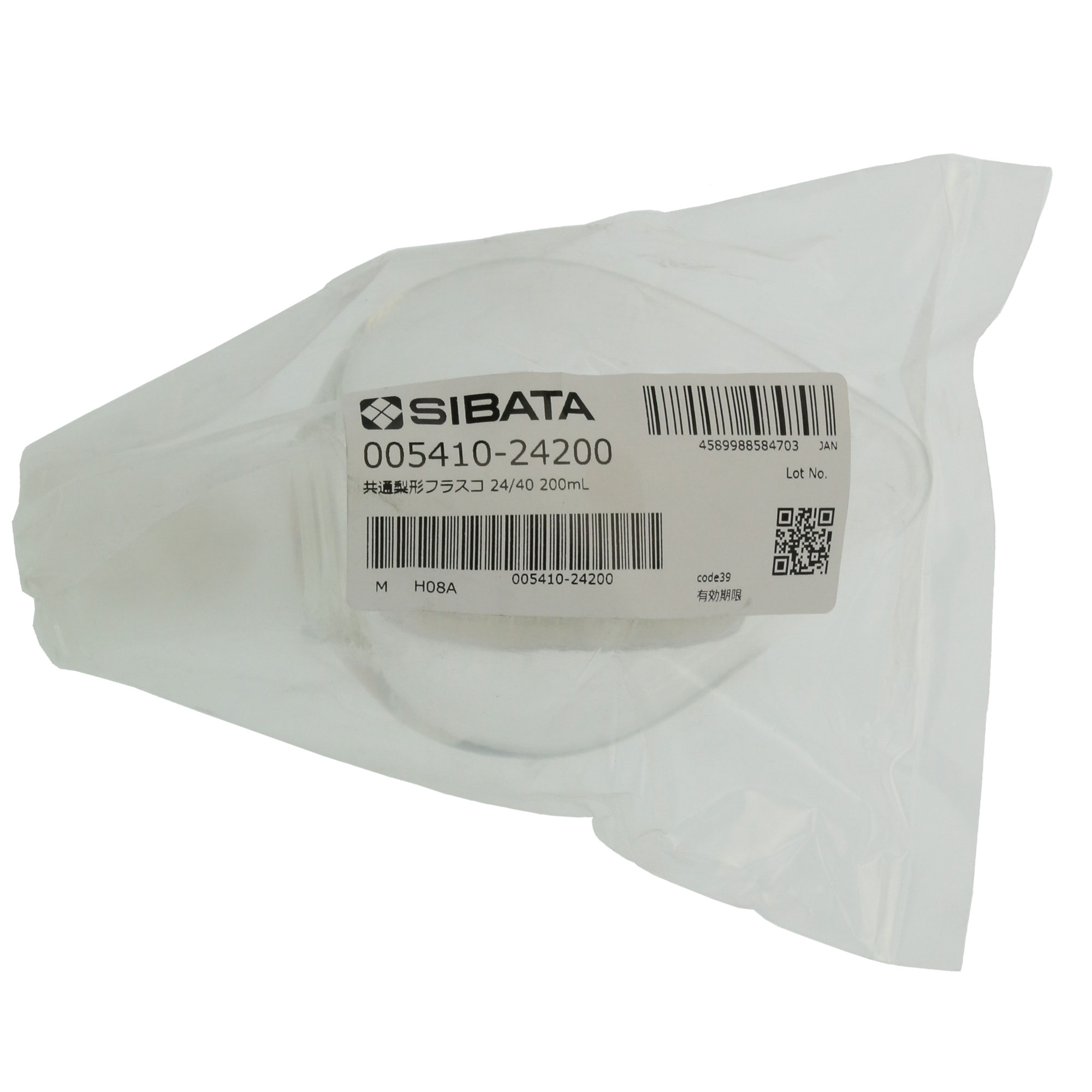 共通摺合梨形フラスコ 24/40 200mL