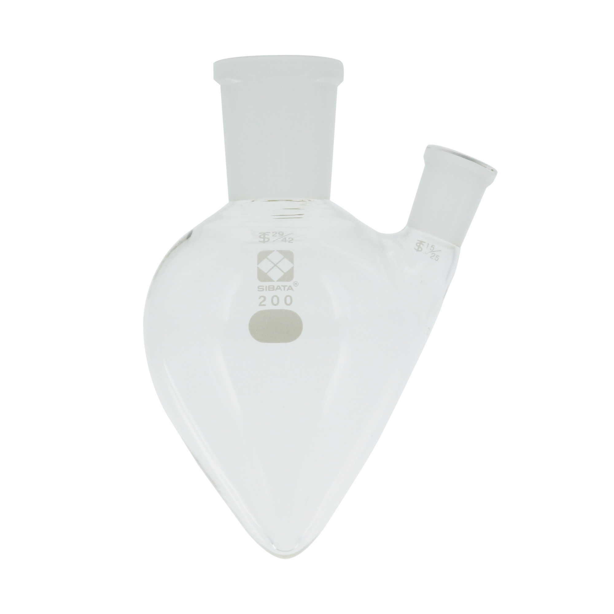 共通摺合二口梨形フラスコ 29/42 200mL