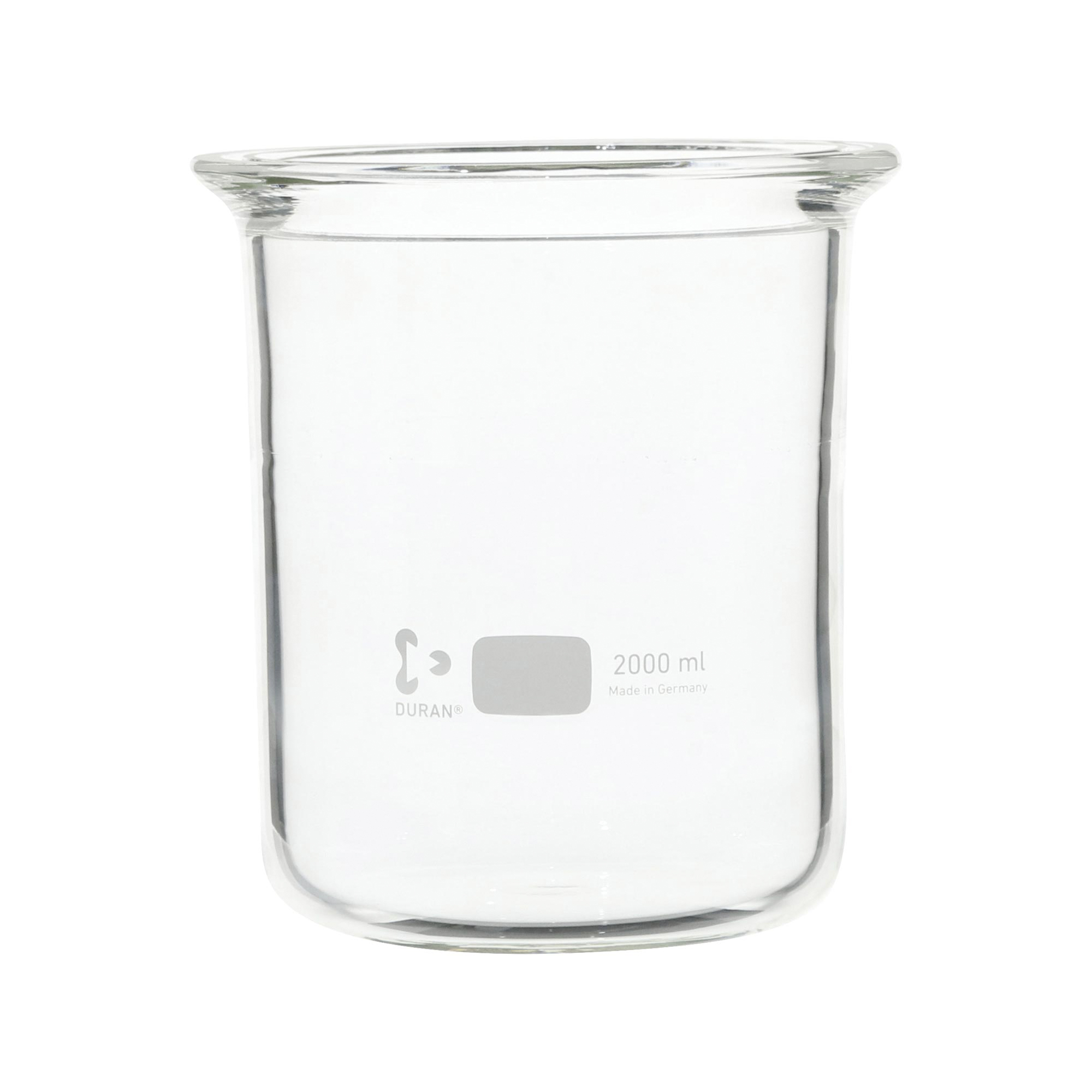 セパラブルフラスコ 円筒形 バンド式 DURANタイプ 150mm 2000mL