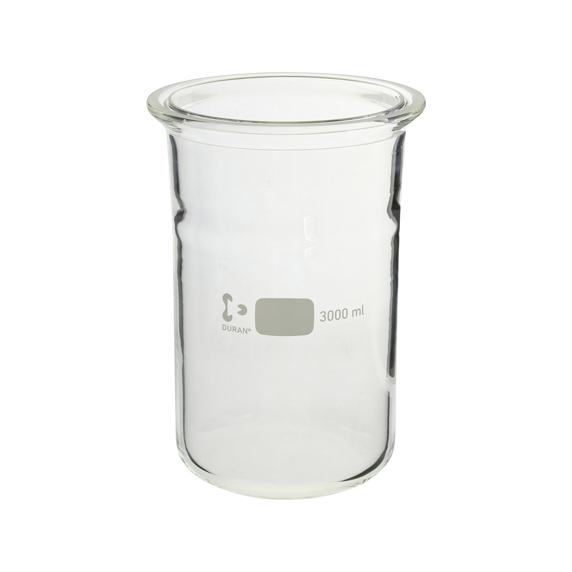 セパラブルフラスコ 円筒形 バンド式 DURANタイプ 150mm 3000mL