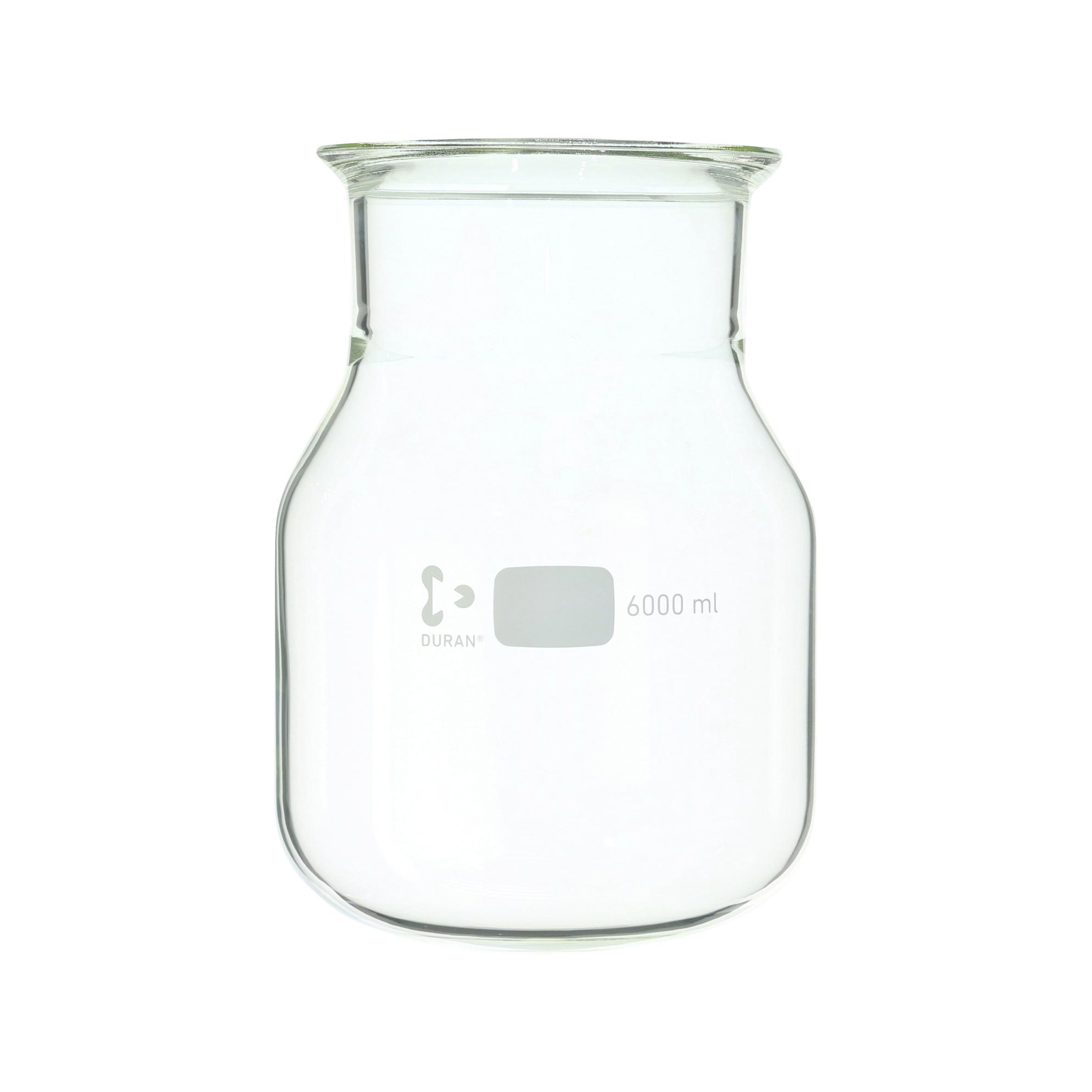 セパラブルフラスコ 円筒形 バンド式 DURANタイプ 150mm 6000mL