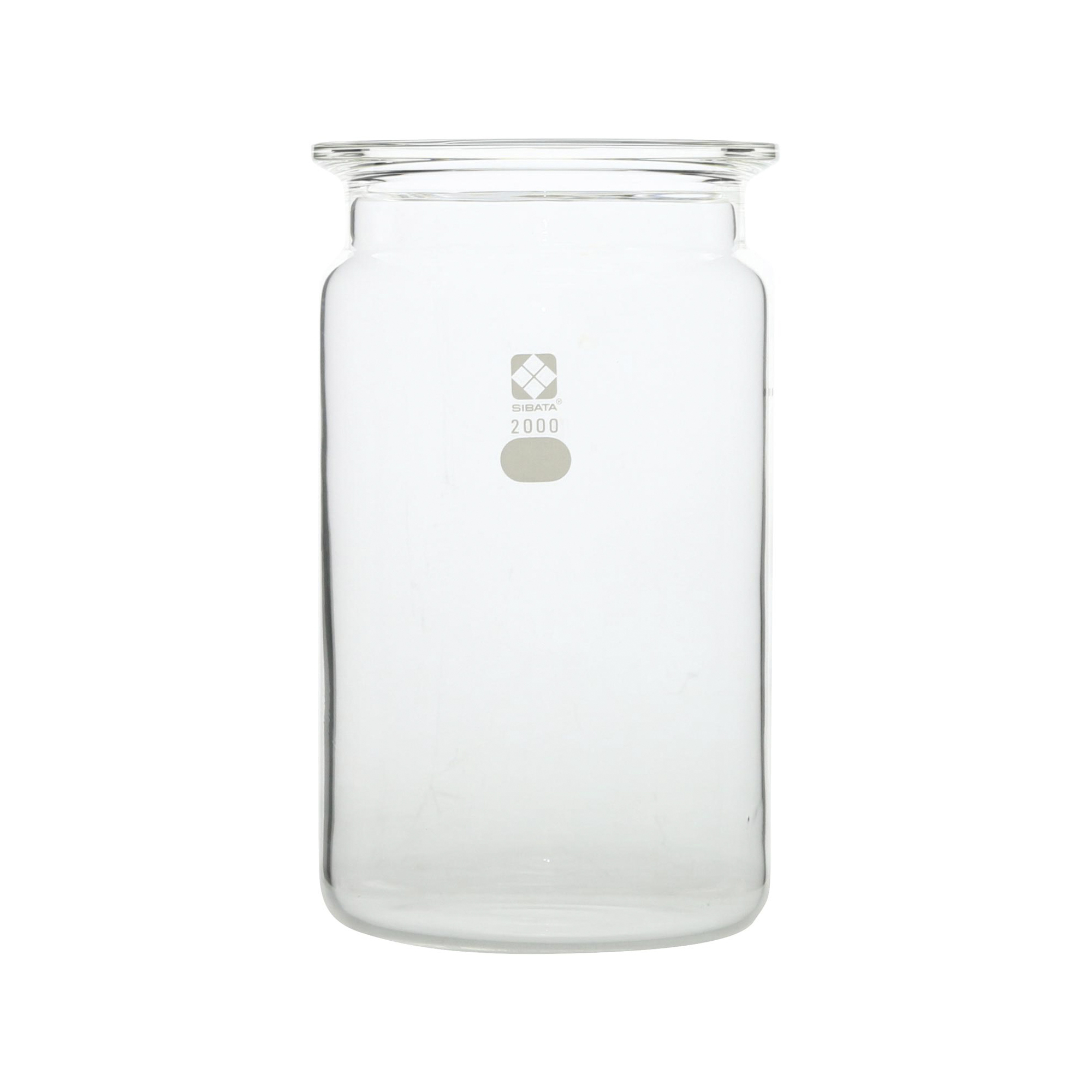 セパラブルフラスコ 円筒形 バンド式 120mm 2000mL