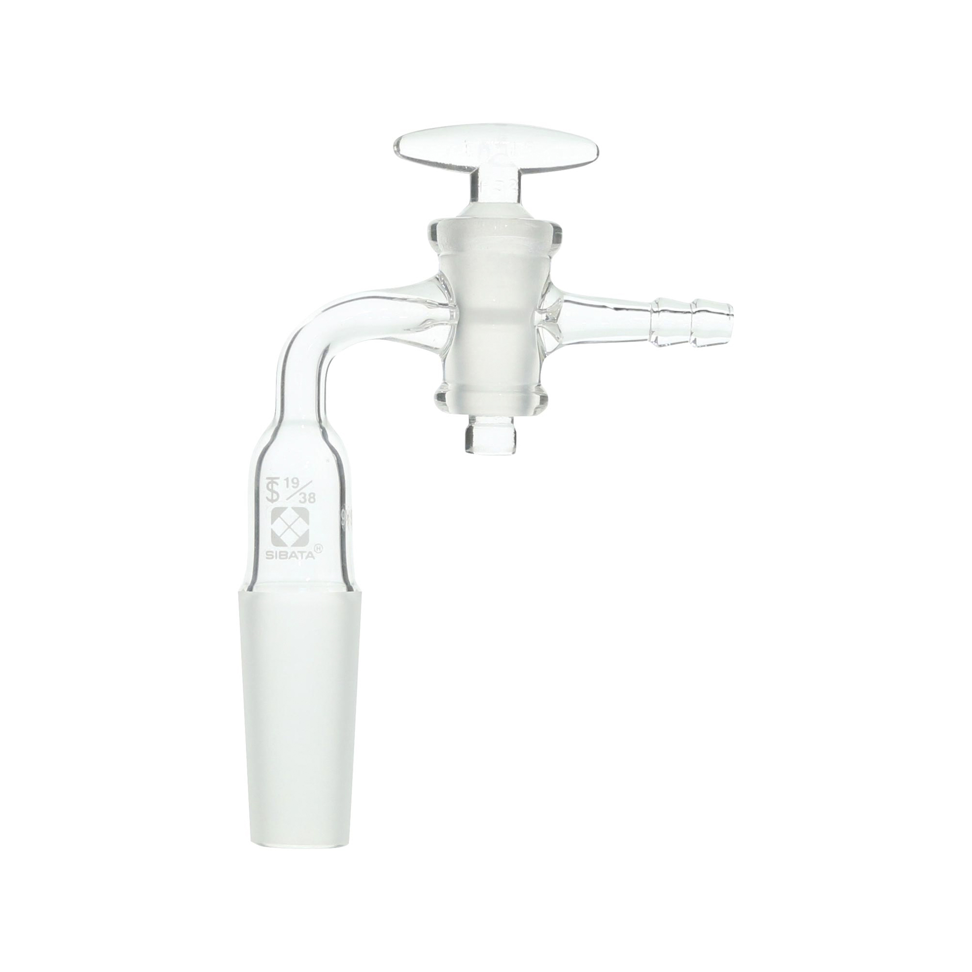 共通摺合排気管 曲管 ガラスコック付 19/38