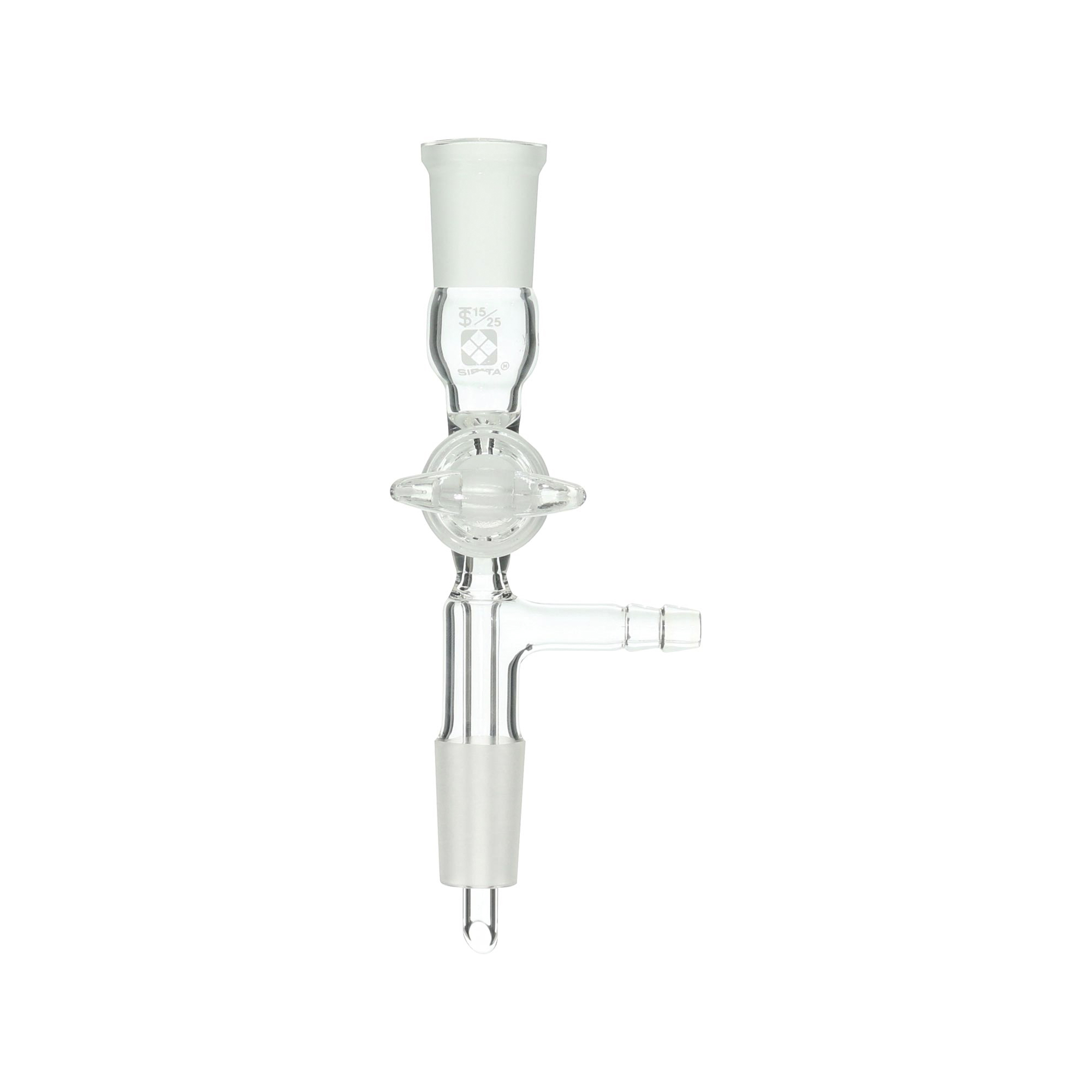 共通摺合連結管 中間コック付 15/25-15/25