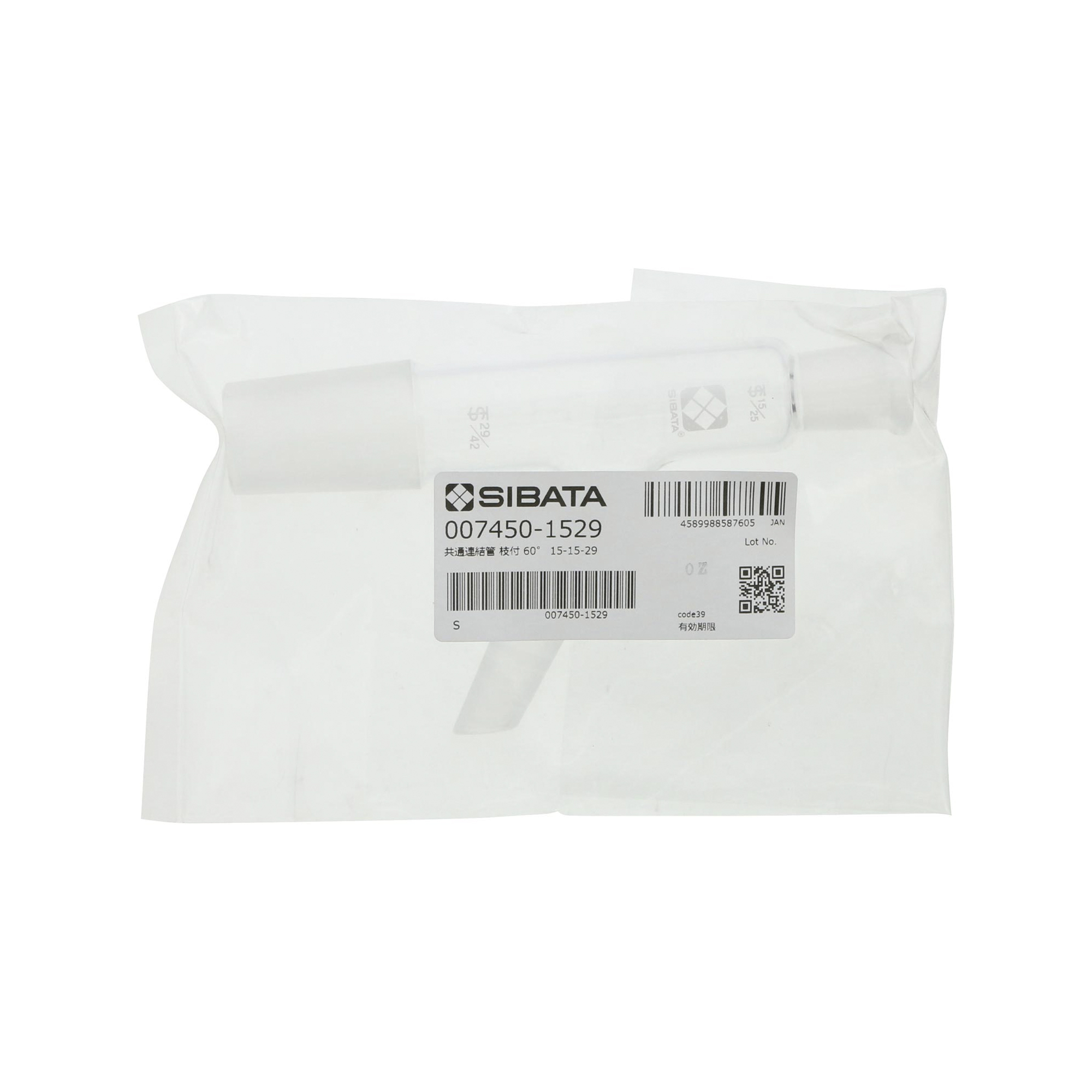 共通摺合連結管 枝管付 60° 15/25-29/42