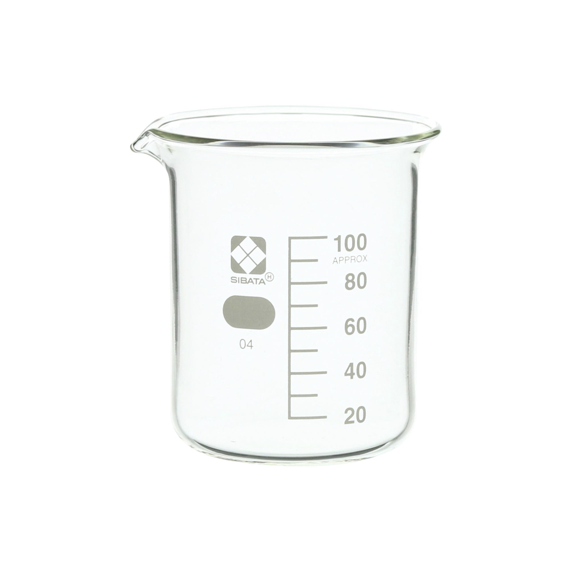 ビーカー 目安目盛付 100mL 10入