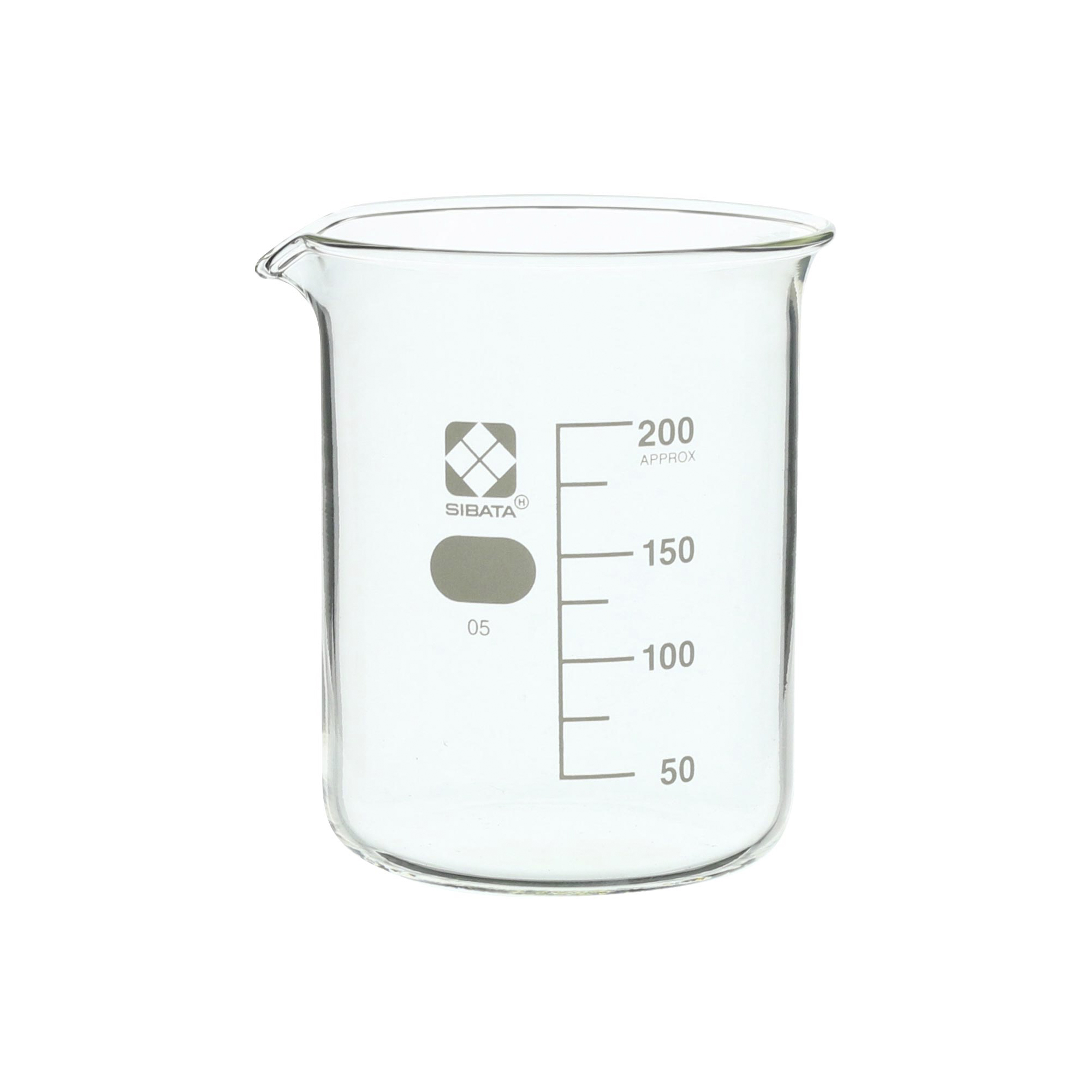 ビーカー 目安目盛付 200mL 10入