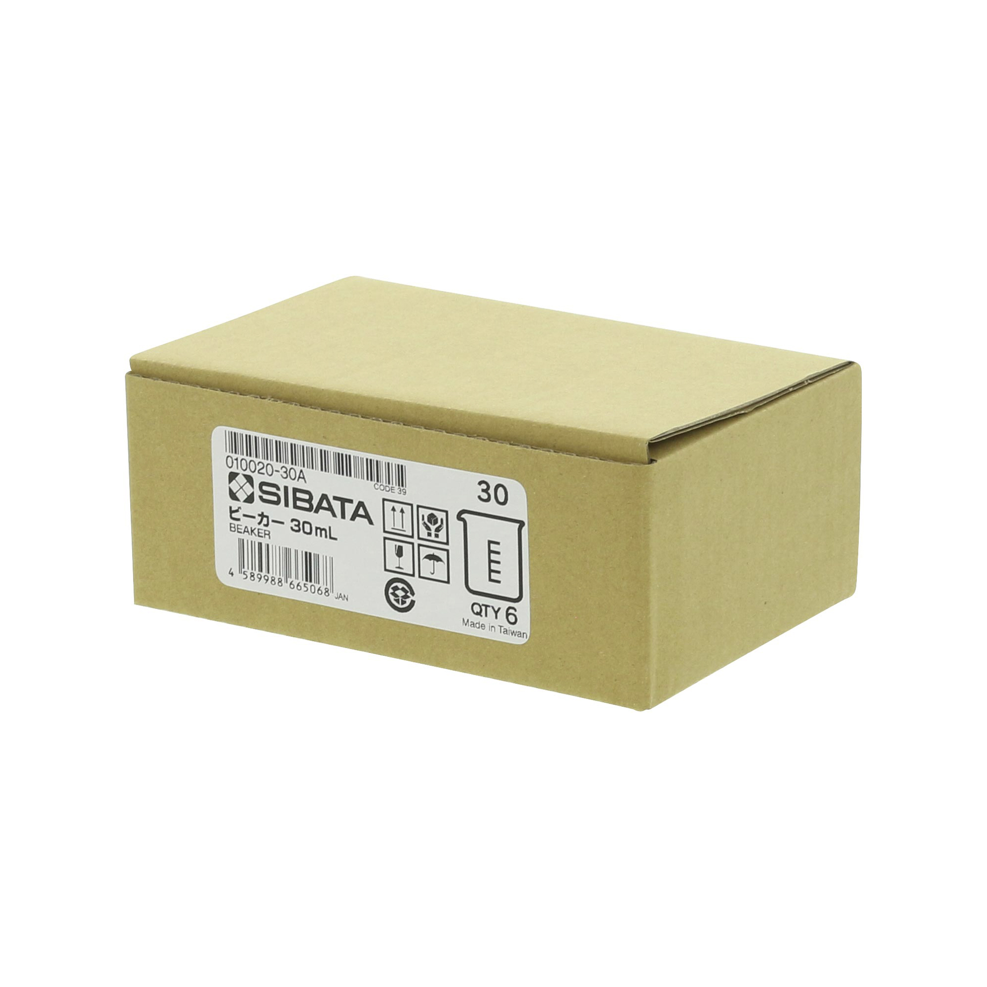 ビーカー 目安目盛付 30mL 6入