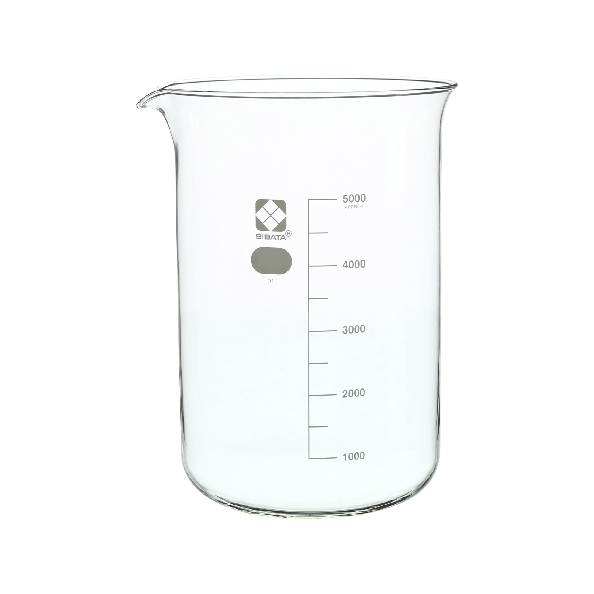 ビーカー 目安目盛付 5000mL