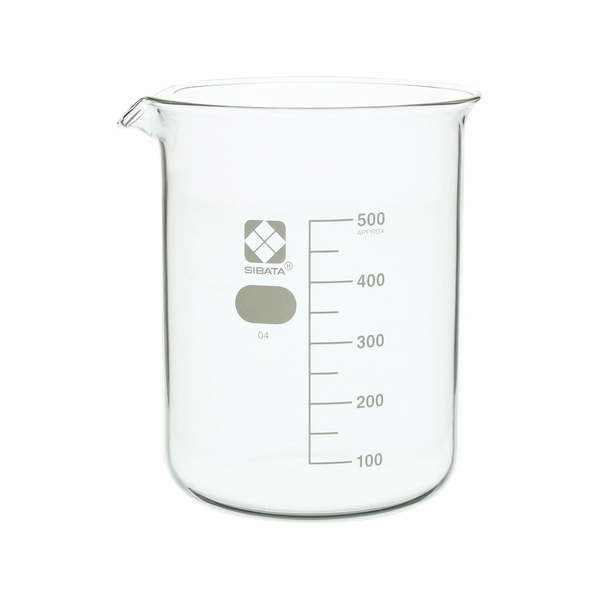 ビーカー 目安目盛付 500mL 10入