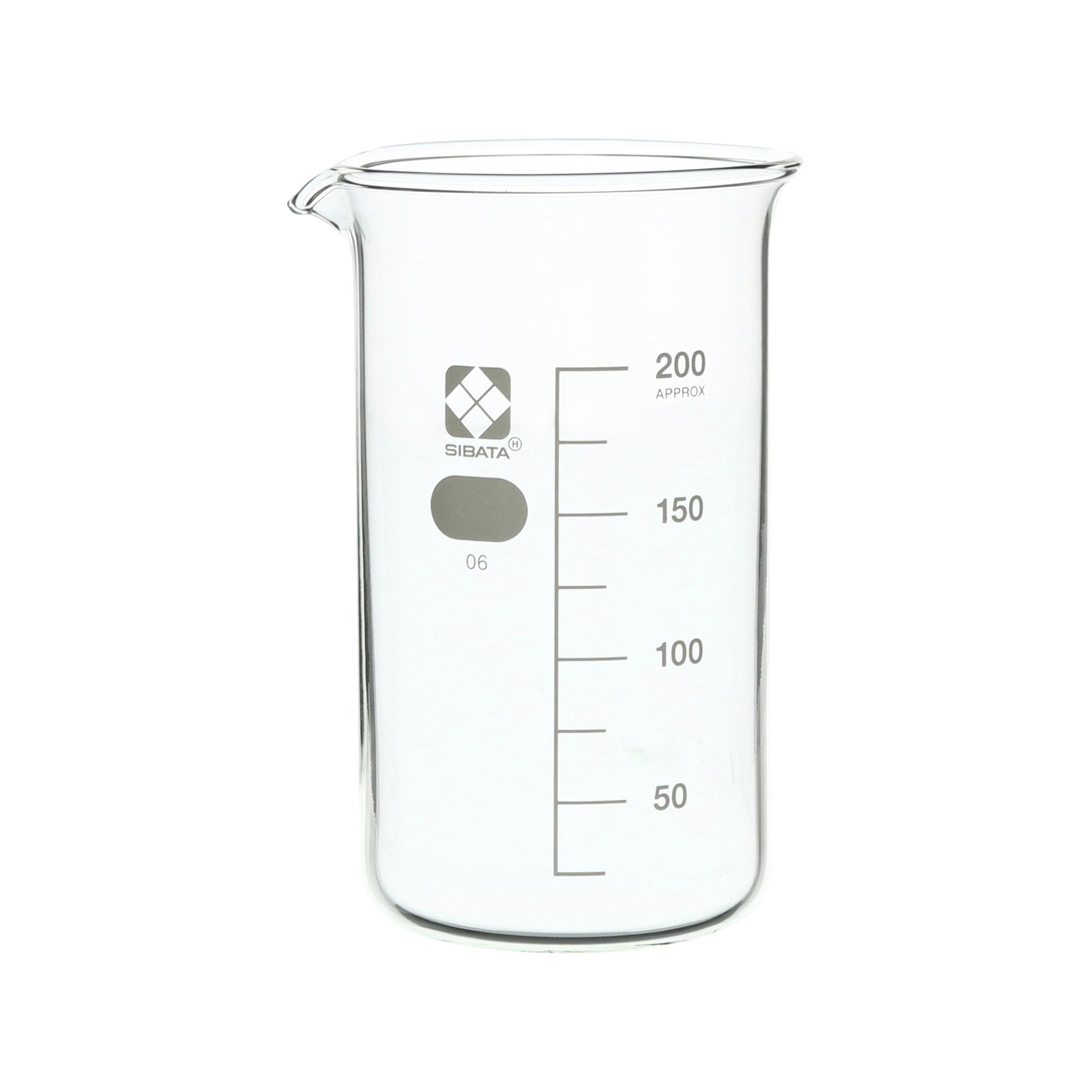 トールビーカー 目安目盛付 200mL 10入