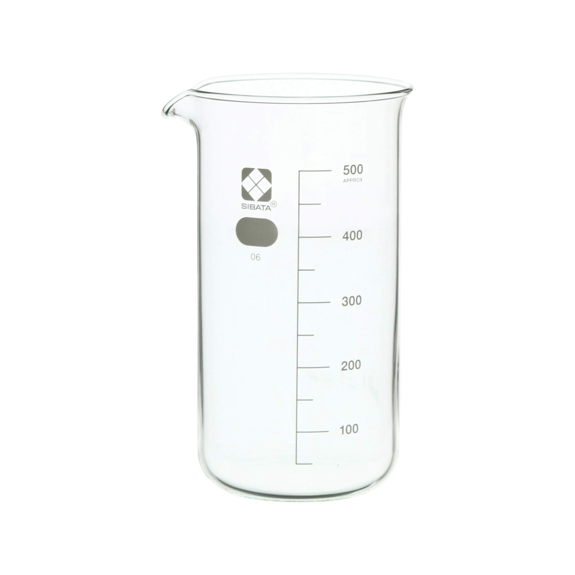 トールビーカー 目安目盛付 500mL 10入