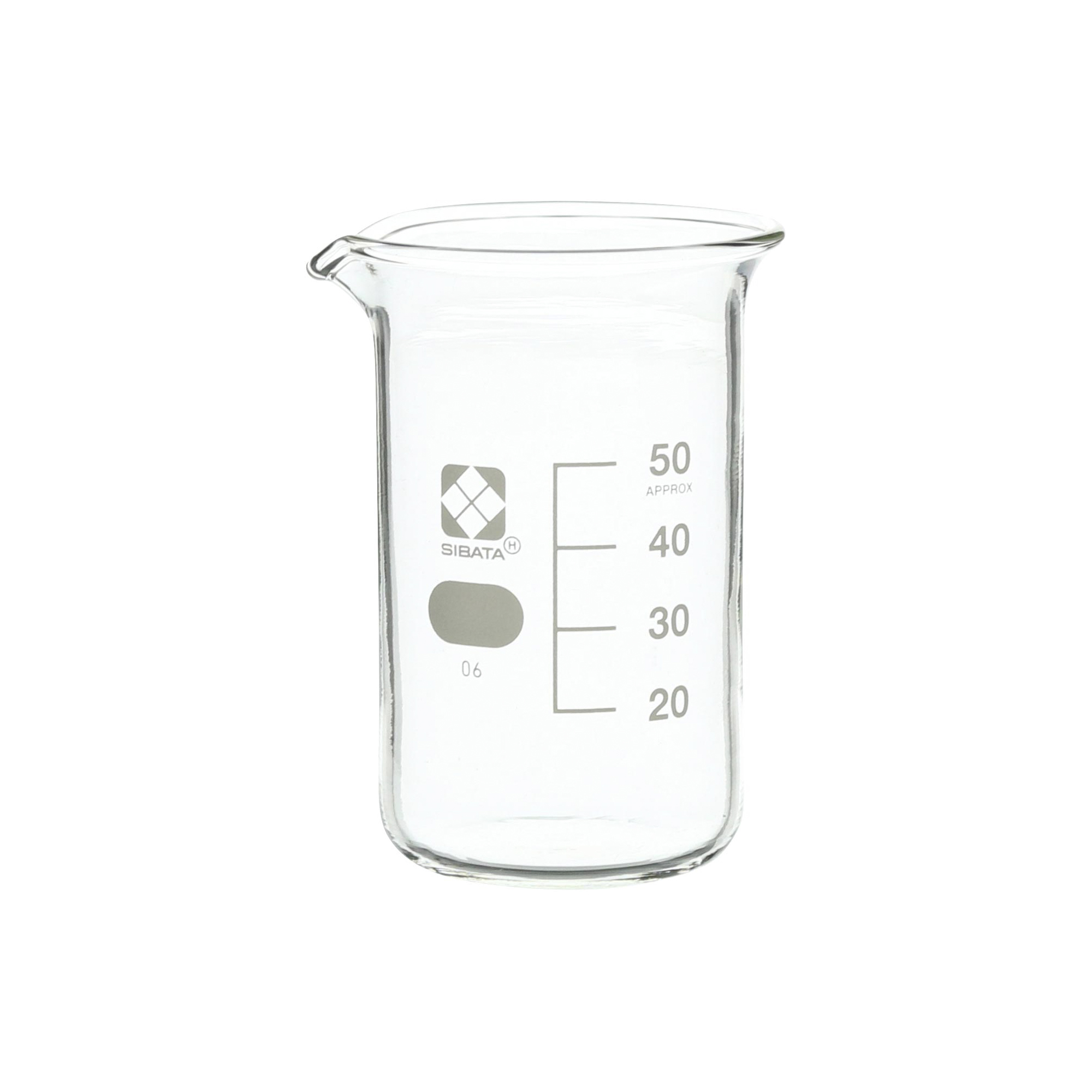 トールビーカー 目安目盛付 50mL 10入