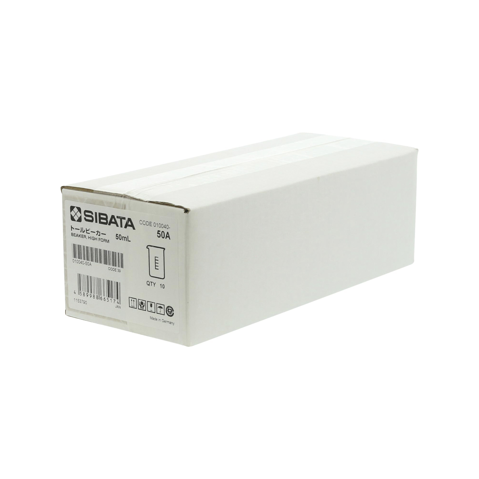 トールビーカー 目安目盛付 50mL 10入