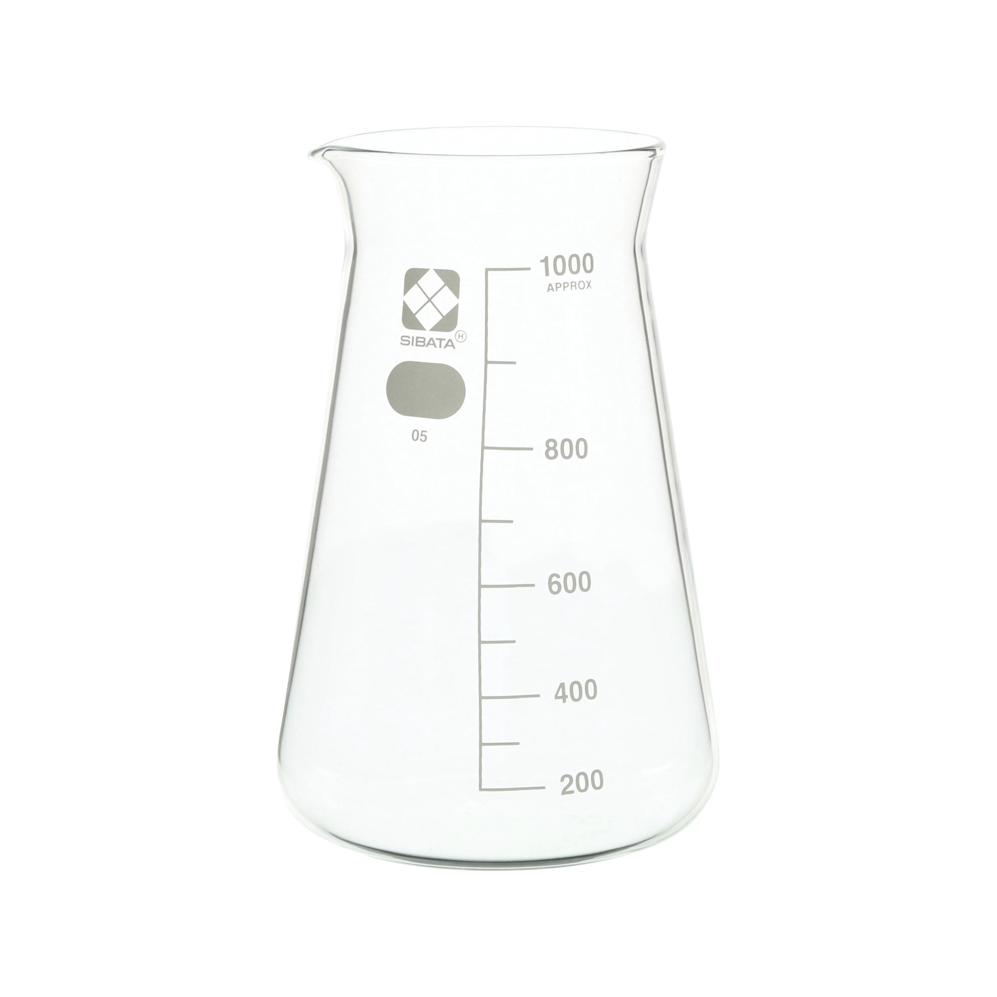 コニカルビーカー 目安目盛付 1000mL 6入