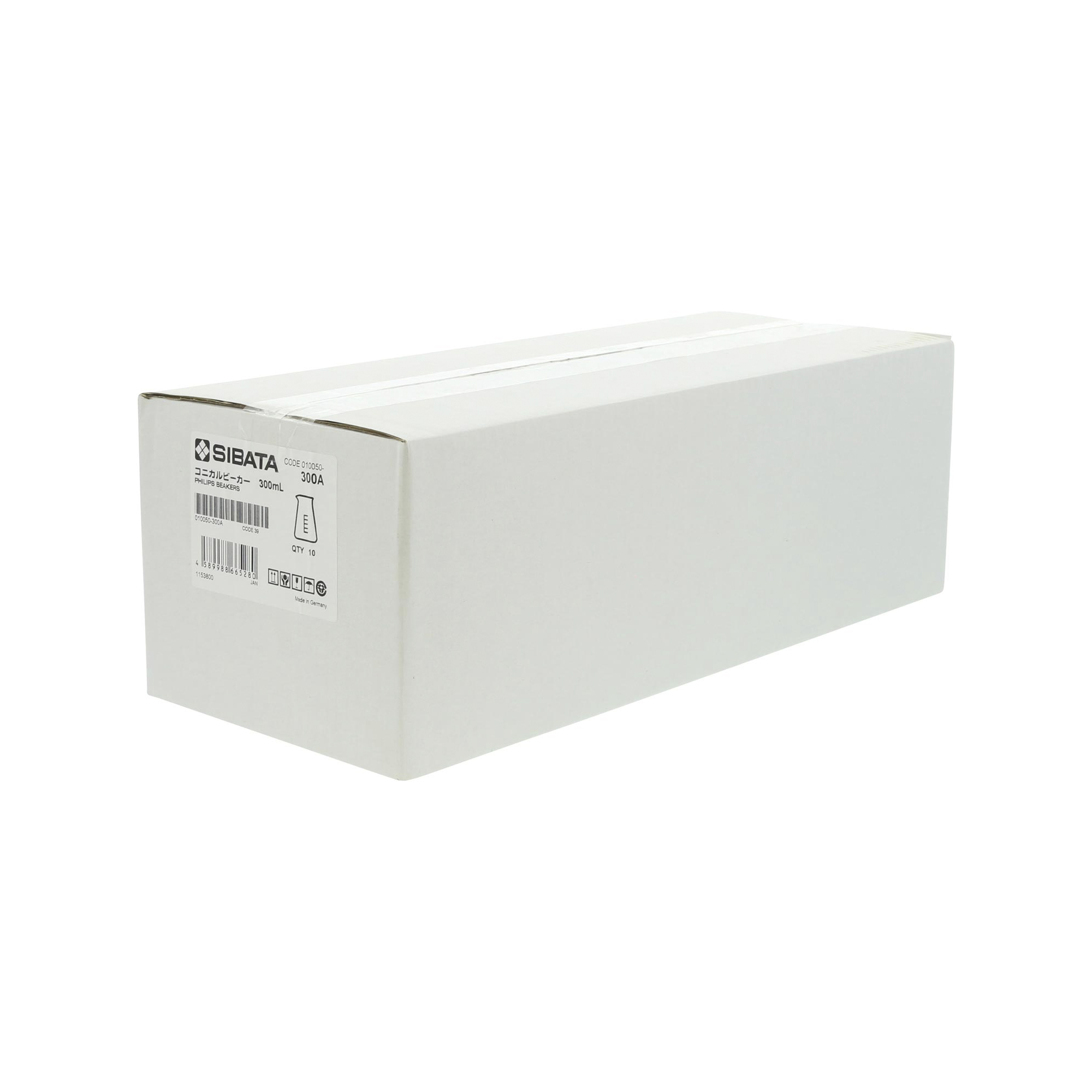 コニカルビーカー 目安目盛付 300mL 10入