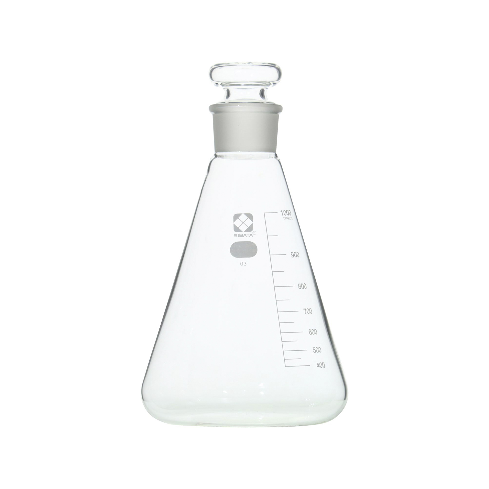 共栓三角フラスコ 1000mL 10入