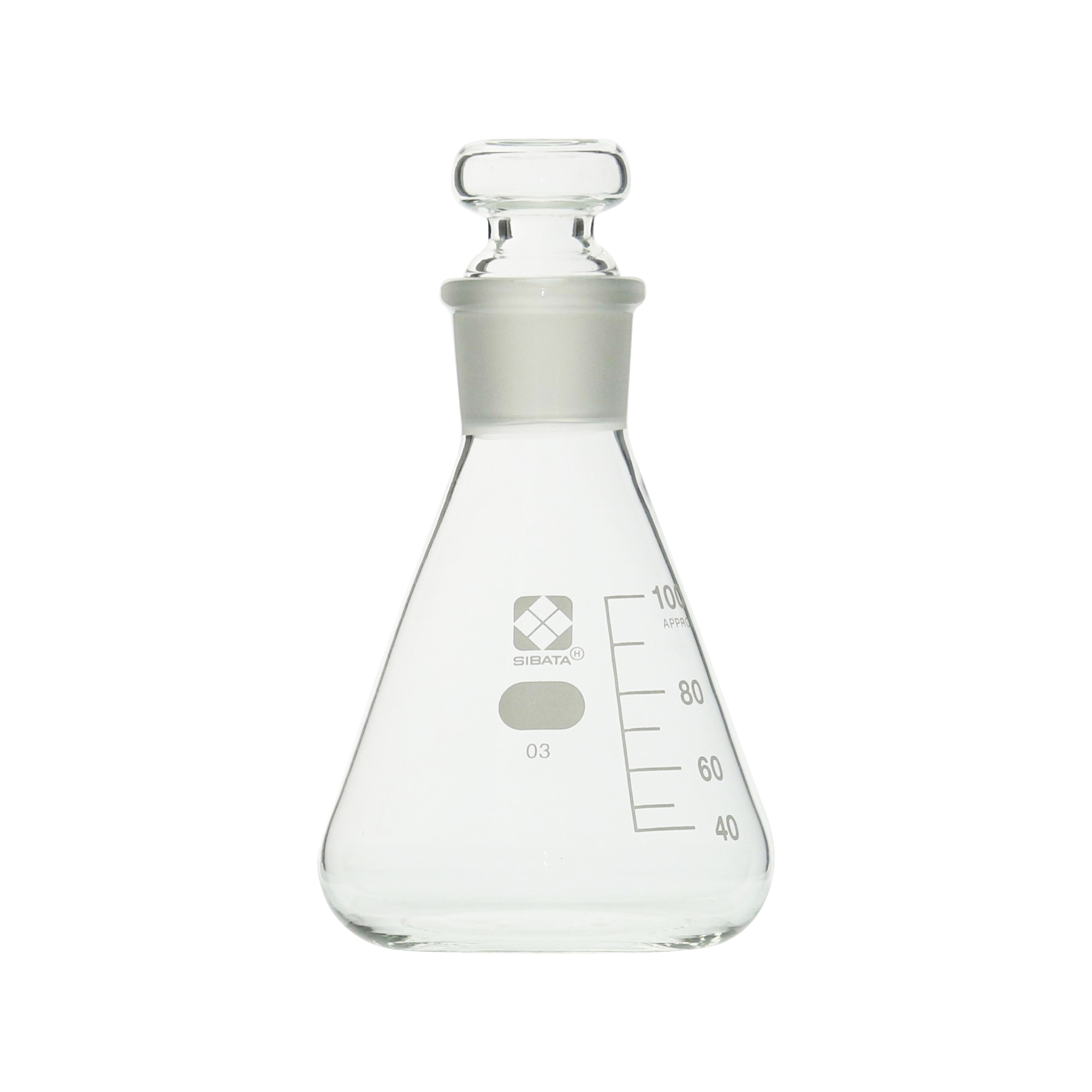 共栓三角フラスコ 100mL 10入