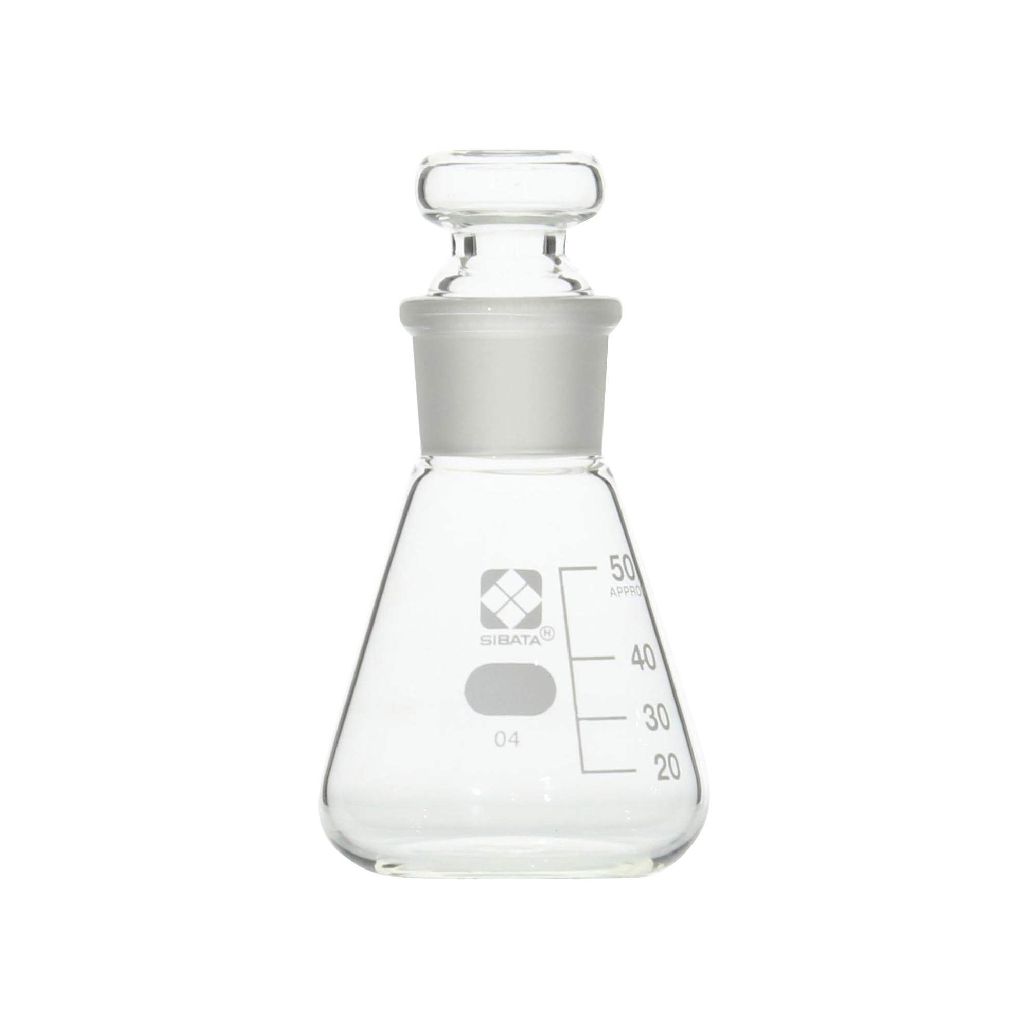 共栓三角フラスコ 50mL 10入