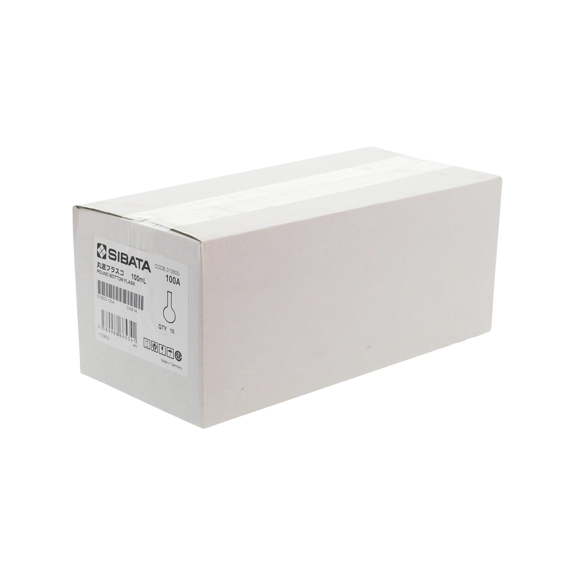 丸底フラスコ 100mL 10入