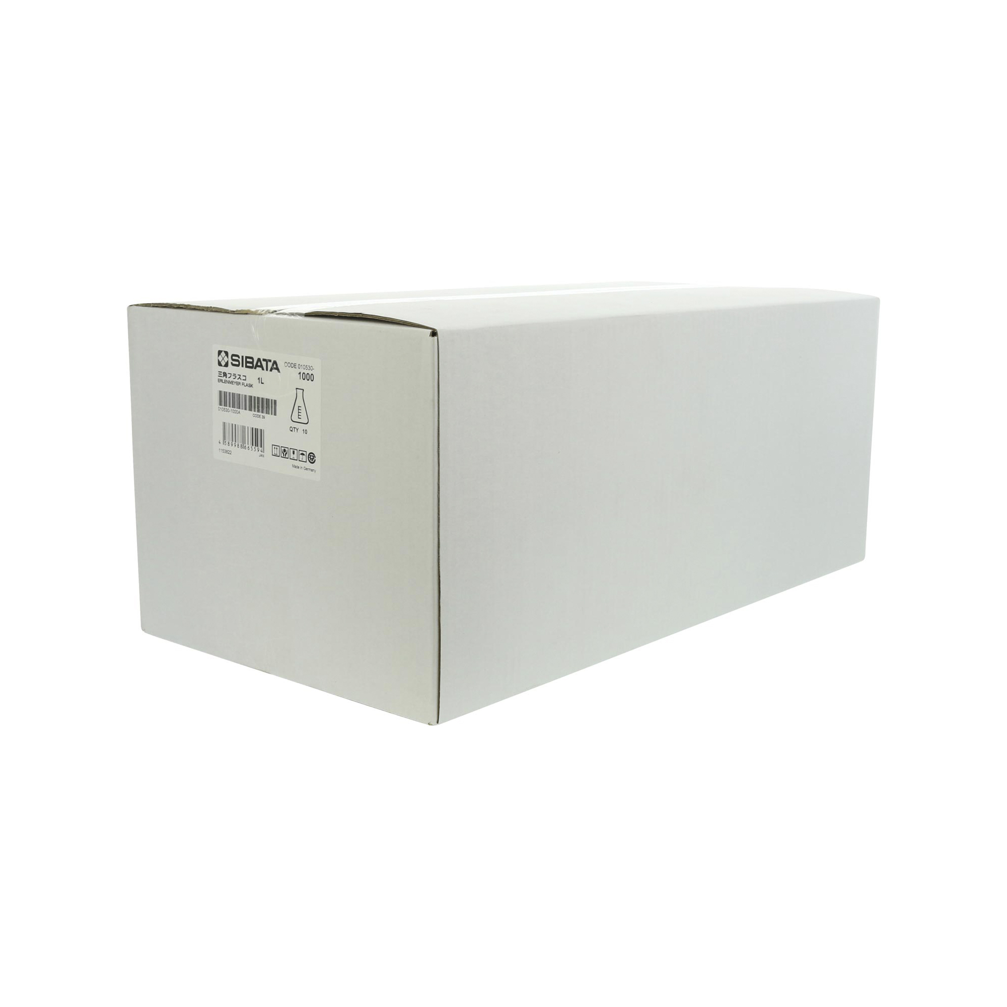 三角フラスコ 目安目盛付 1000mL 10入