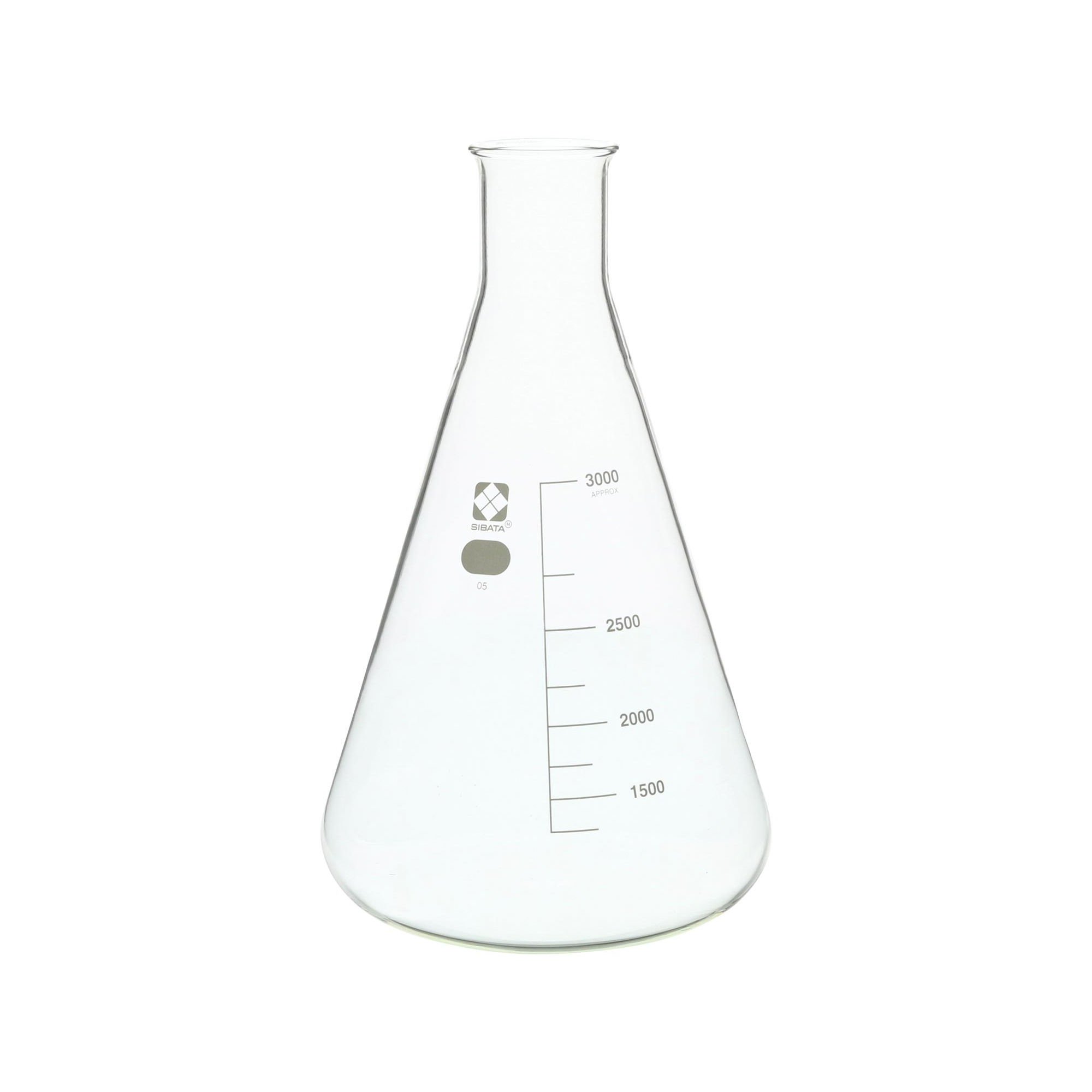 三角フラスコ 目安目盛付 3000mL