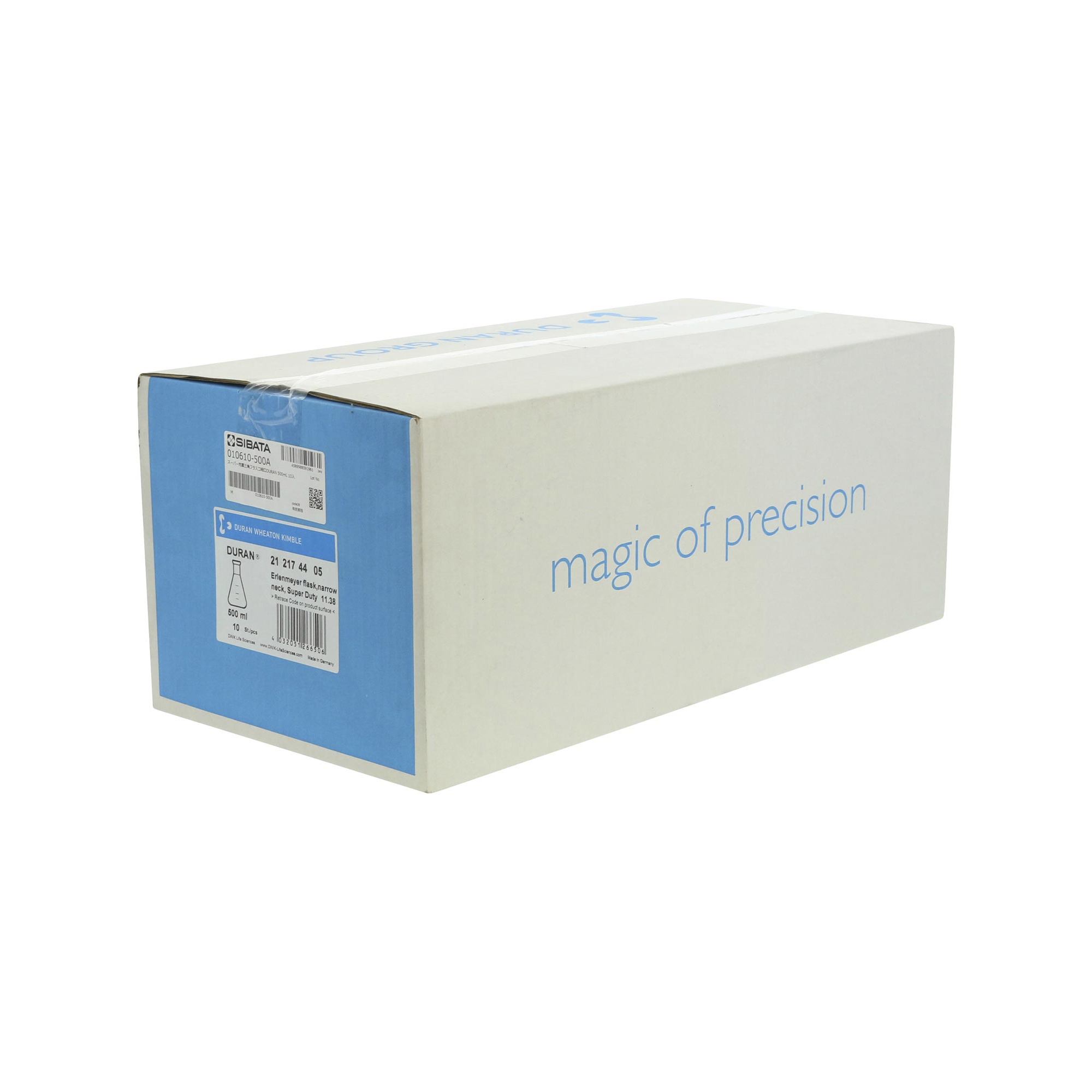 スーパー肉厚三角フラスコ 細口 500mL 10入