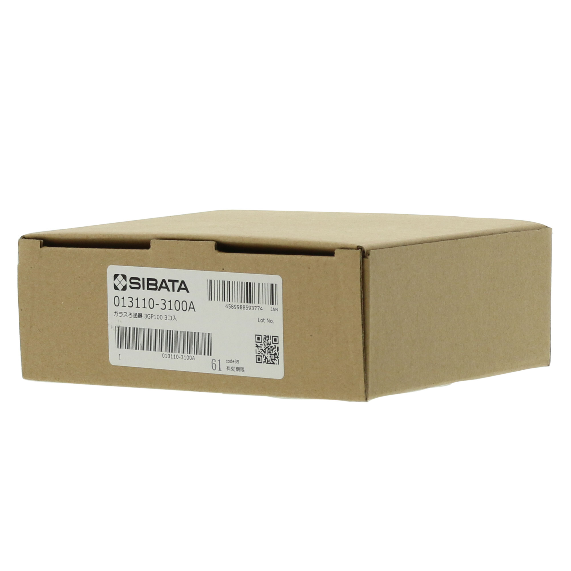 ガラスろ過器 円筒ロート形 3GP100 3入