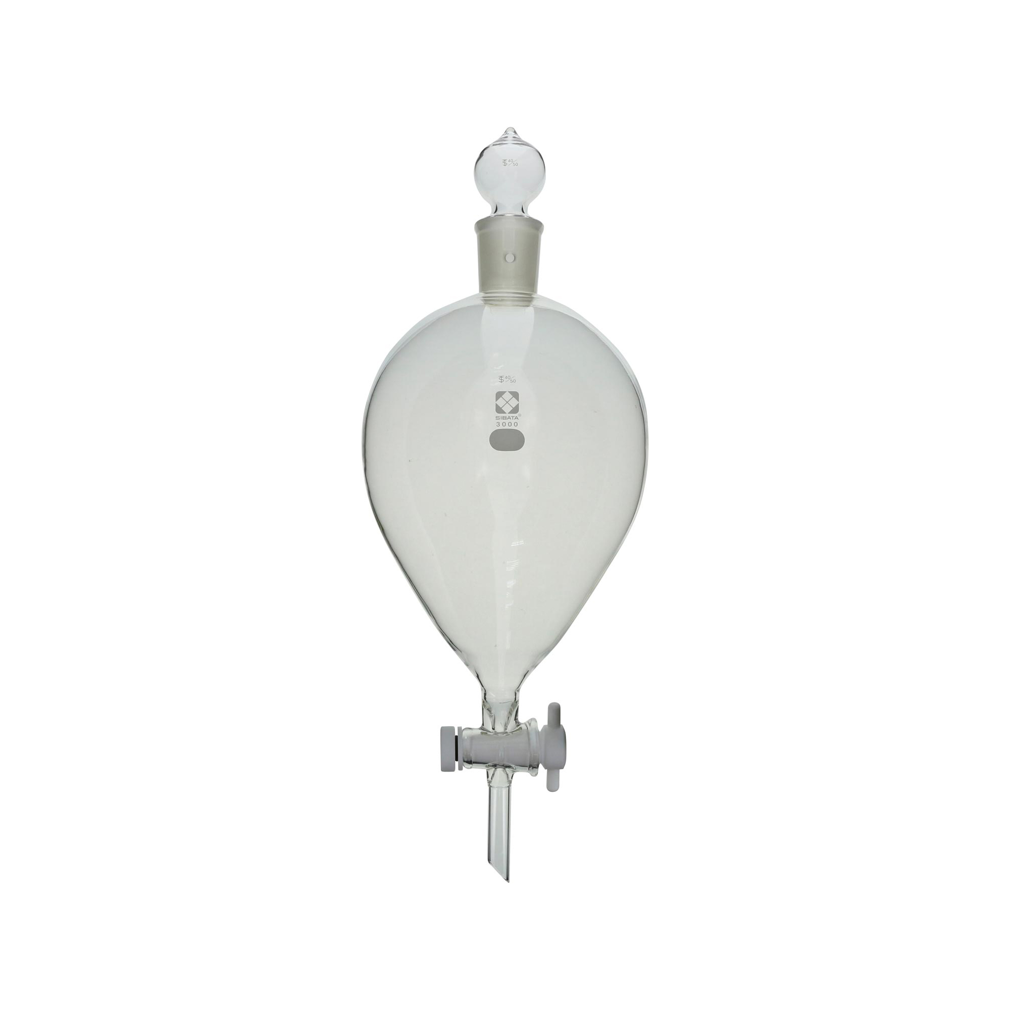 分液ロート スキーブ形 PTFEコック付 3000mL