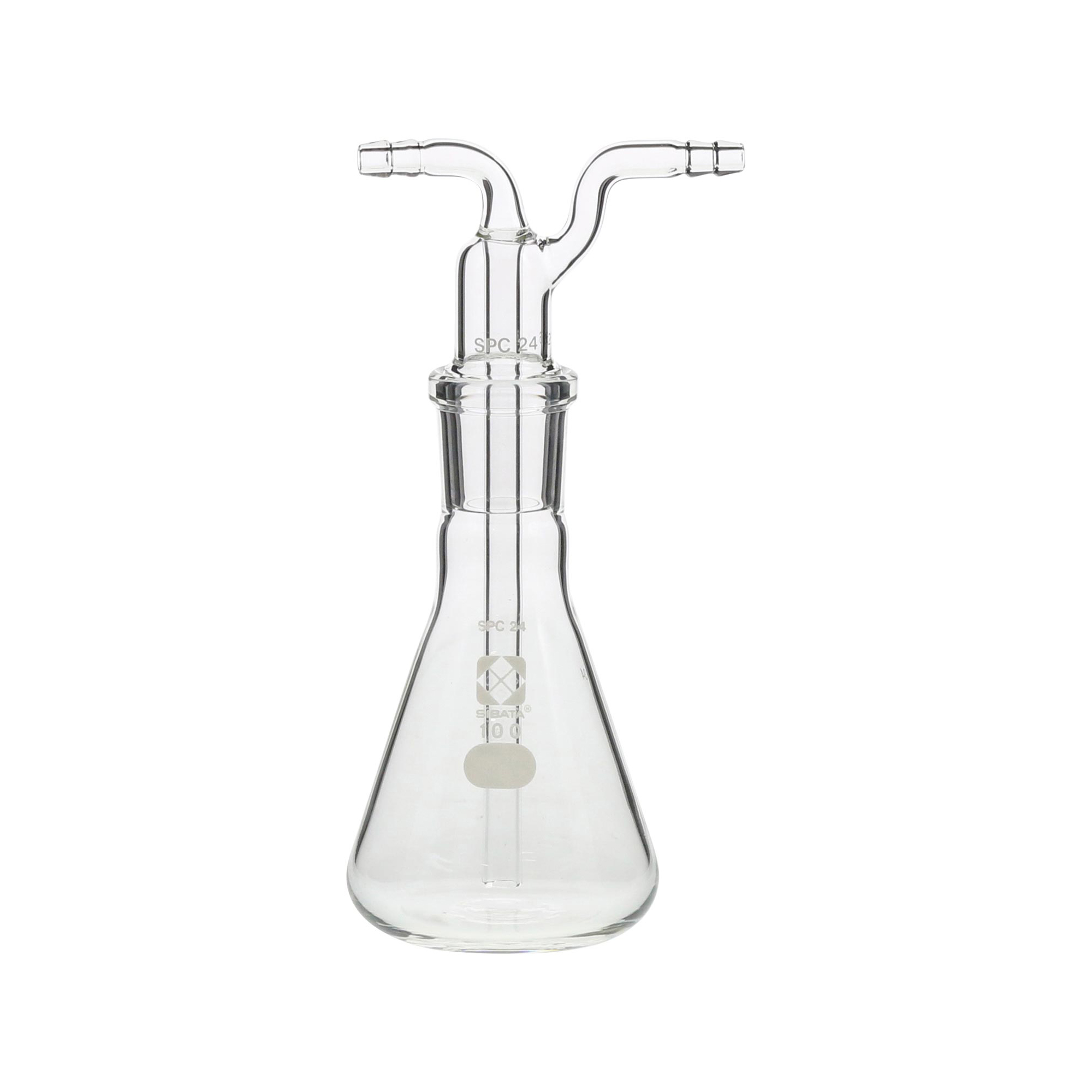 SPCガス洗浄びん 三角フラスコ形 100mL