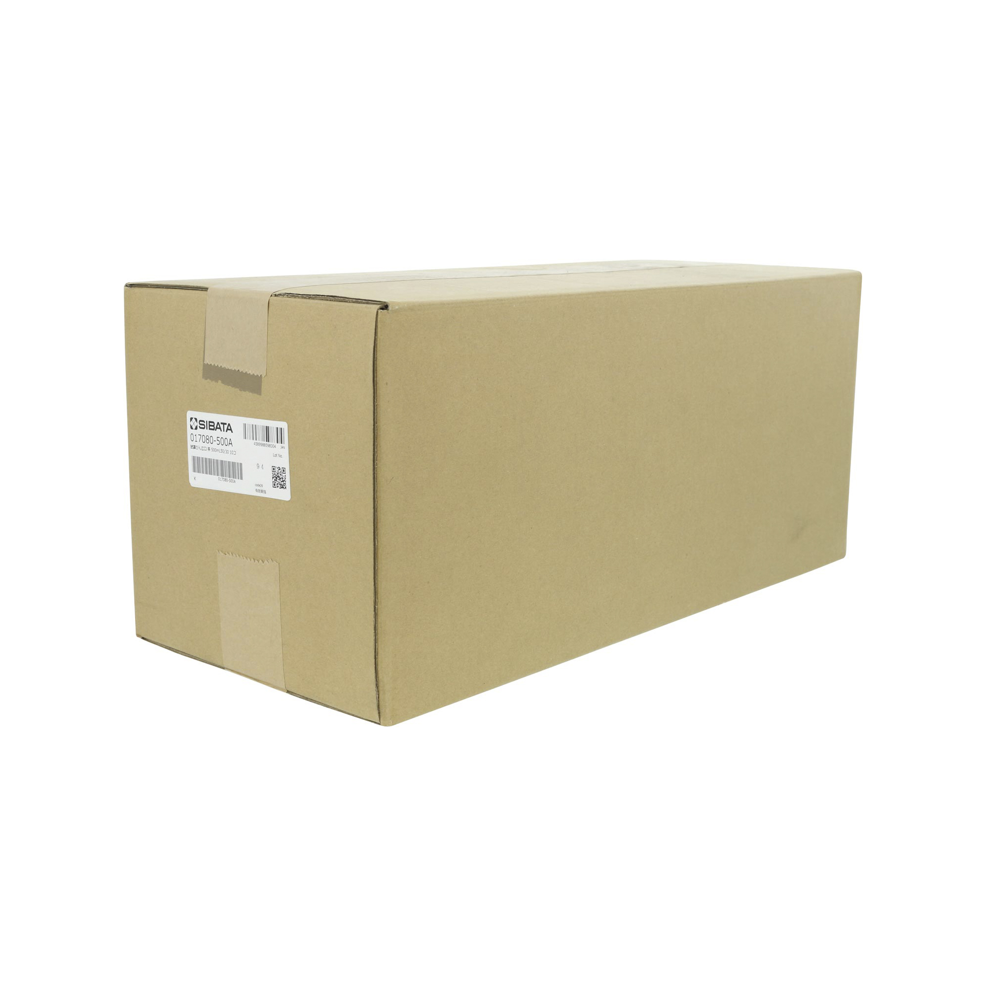 試薬びん 広口 茶褐色 500mL 10入