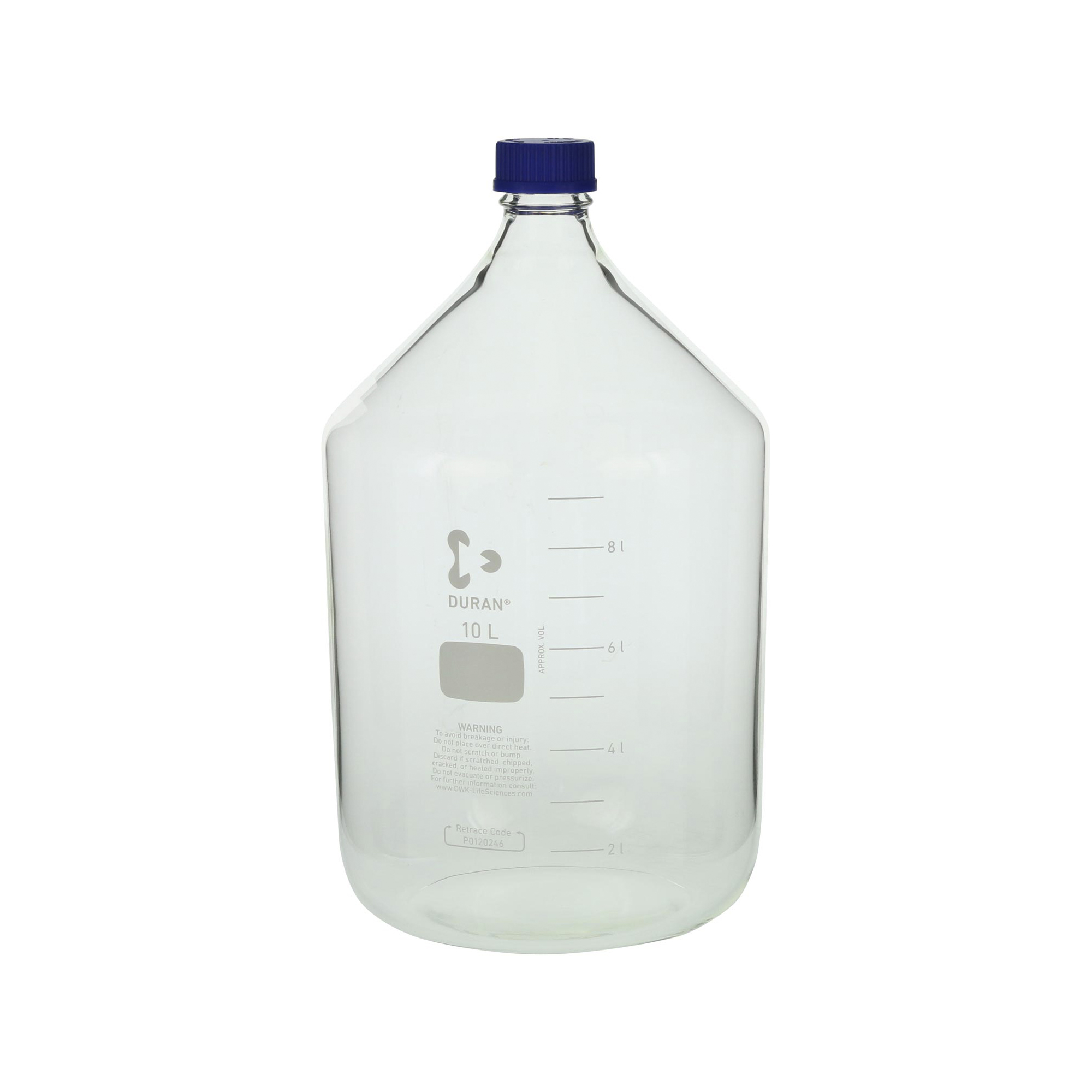 耐熱ねじ口びん 青キャップ付 10000mL