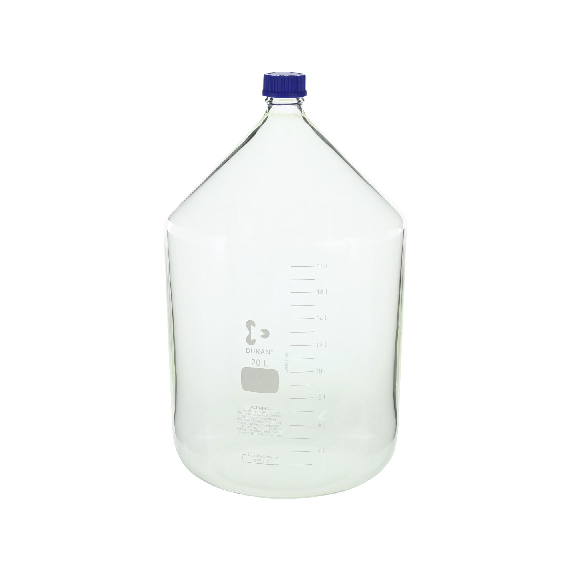 耐熱ねじ口びん 青キャップ付 20000mL