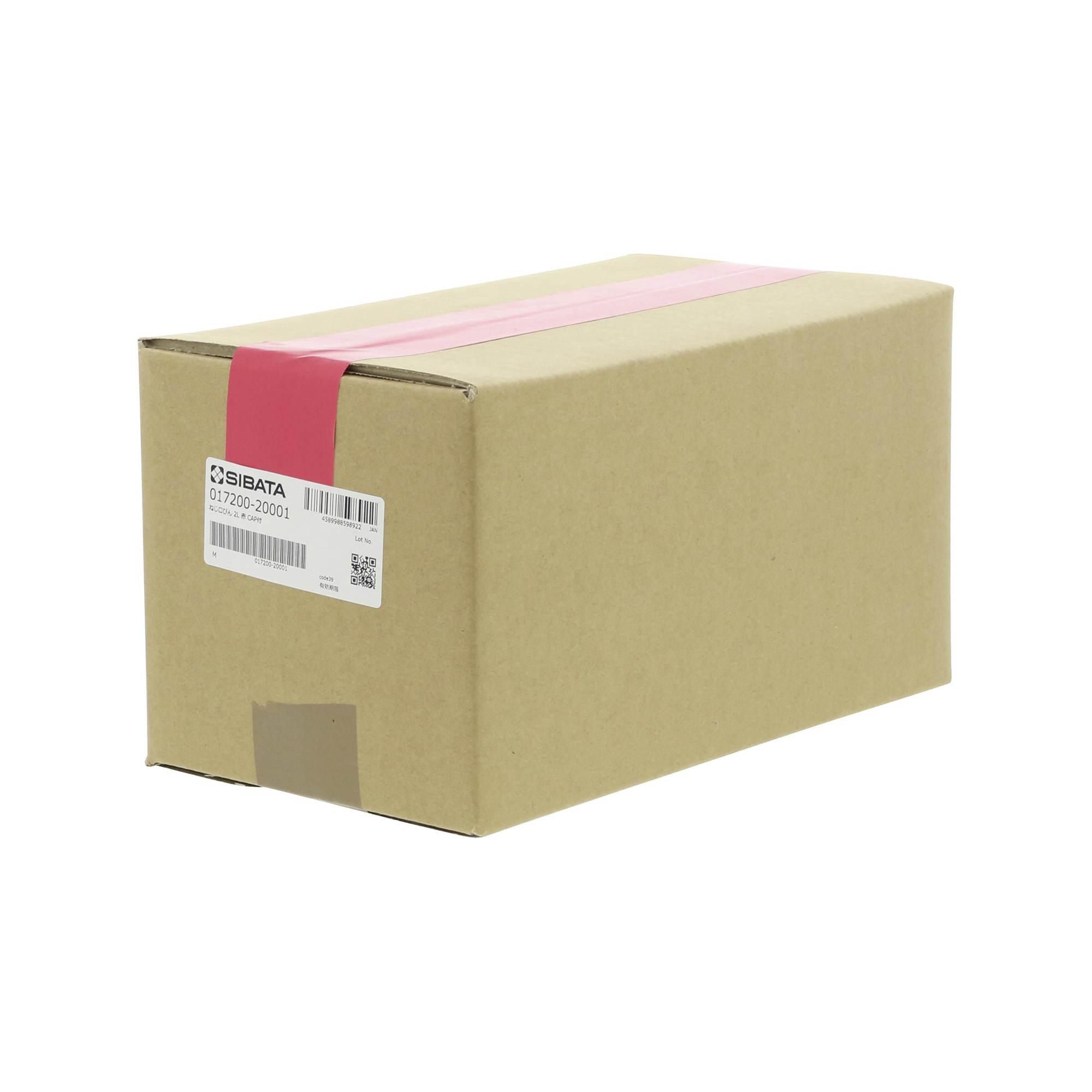 耐熱ねじ口びん 赤キャップ付 2000mL