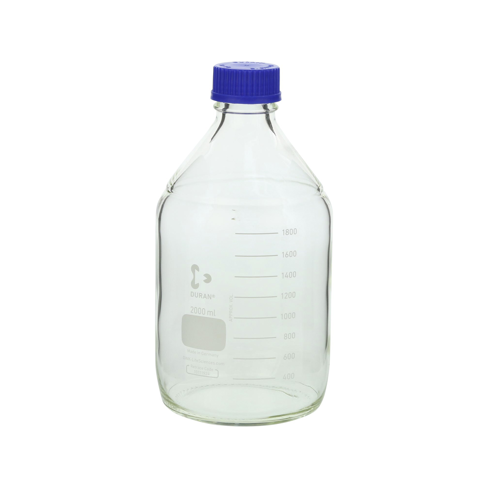 耐熱ねじ口びん 青キャップ付 2000mL