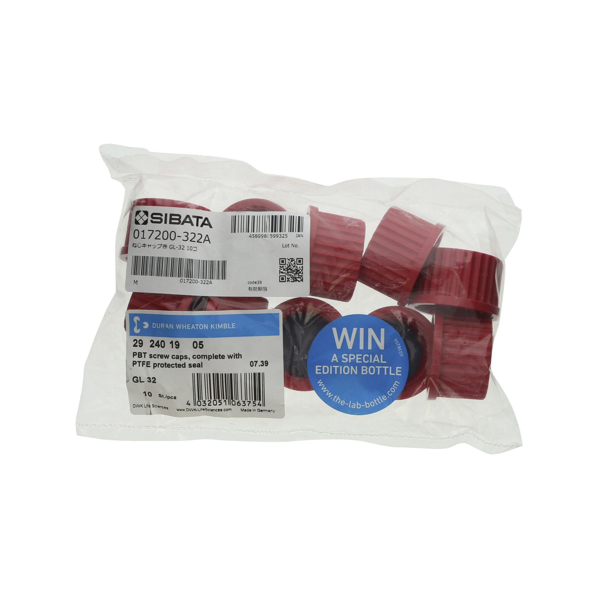赤キャップ ねじ口びん用 GL-32 10入
