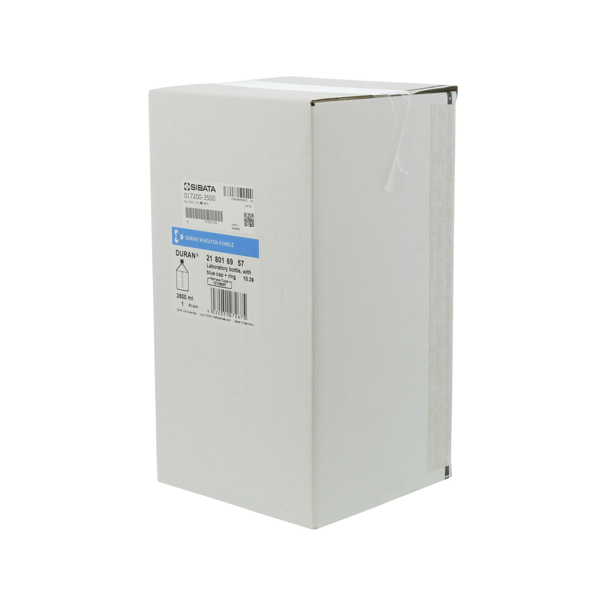 耐熱ねじ口びん 青キャップ付 3500mL