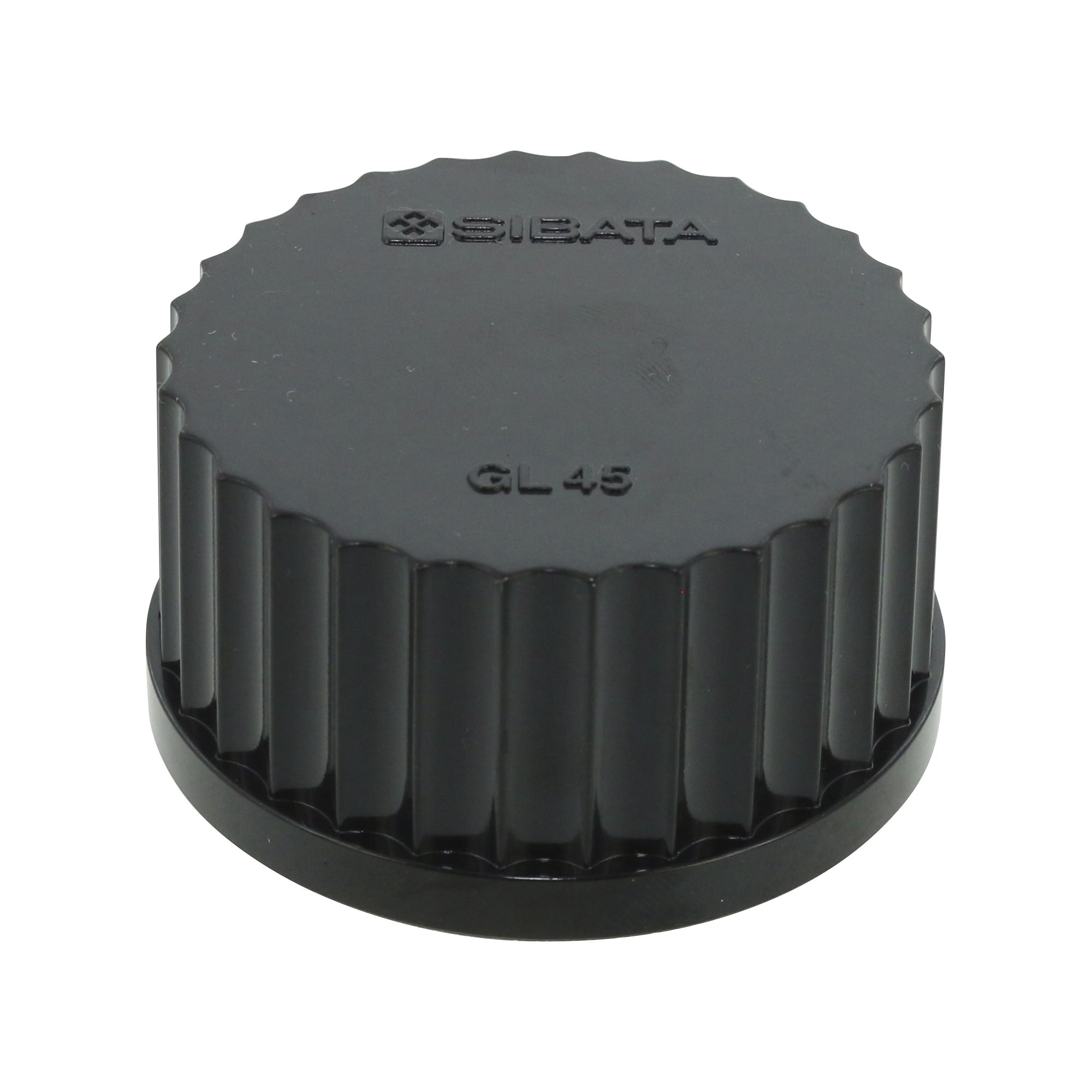 黒キャップ ねじ口びん用 GL-45 10入