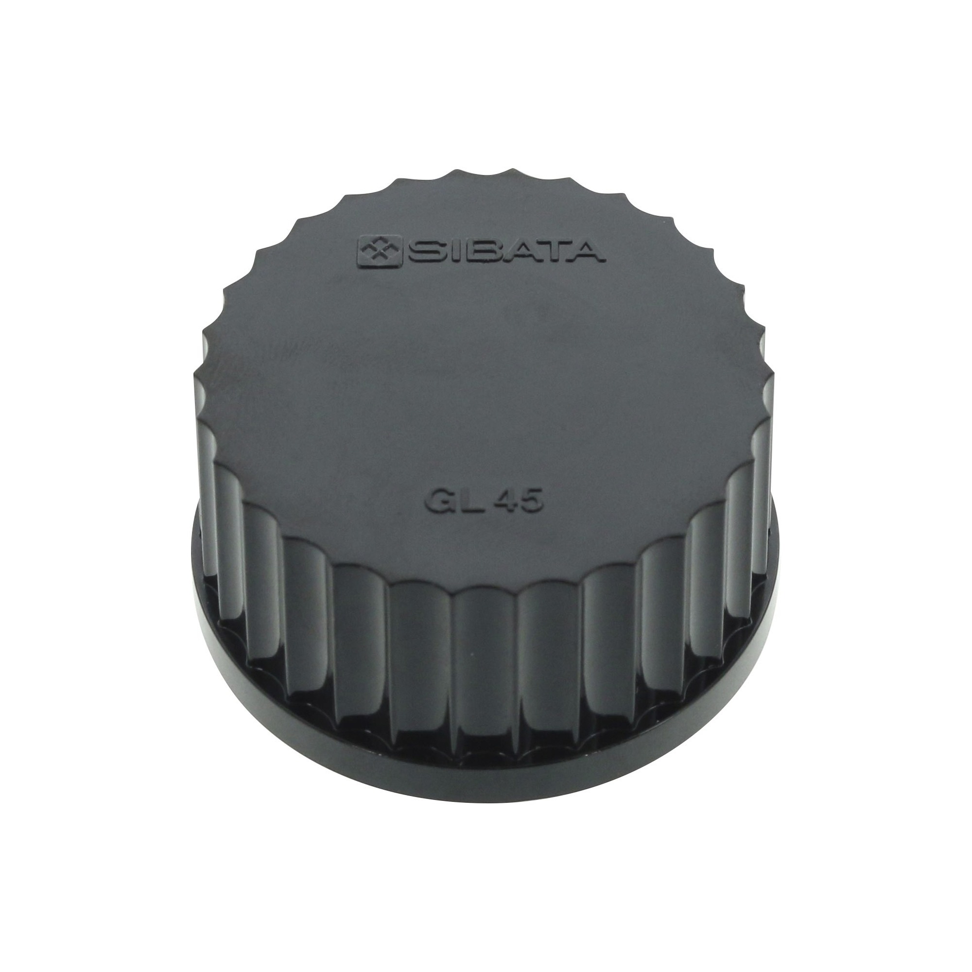 黒キャップ ねじ口びん用 GL-45 パッキンなし 10入