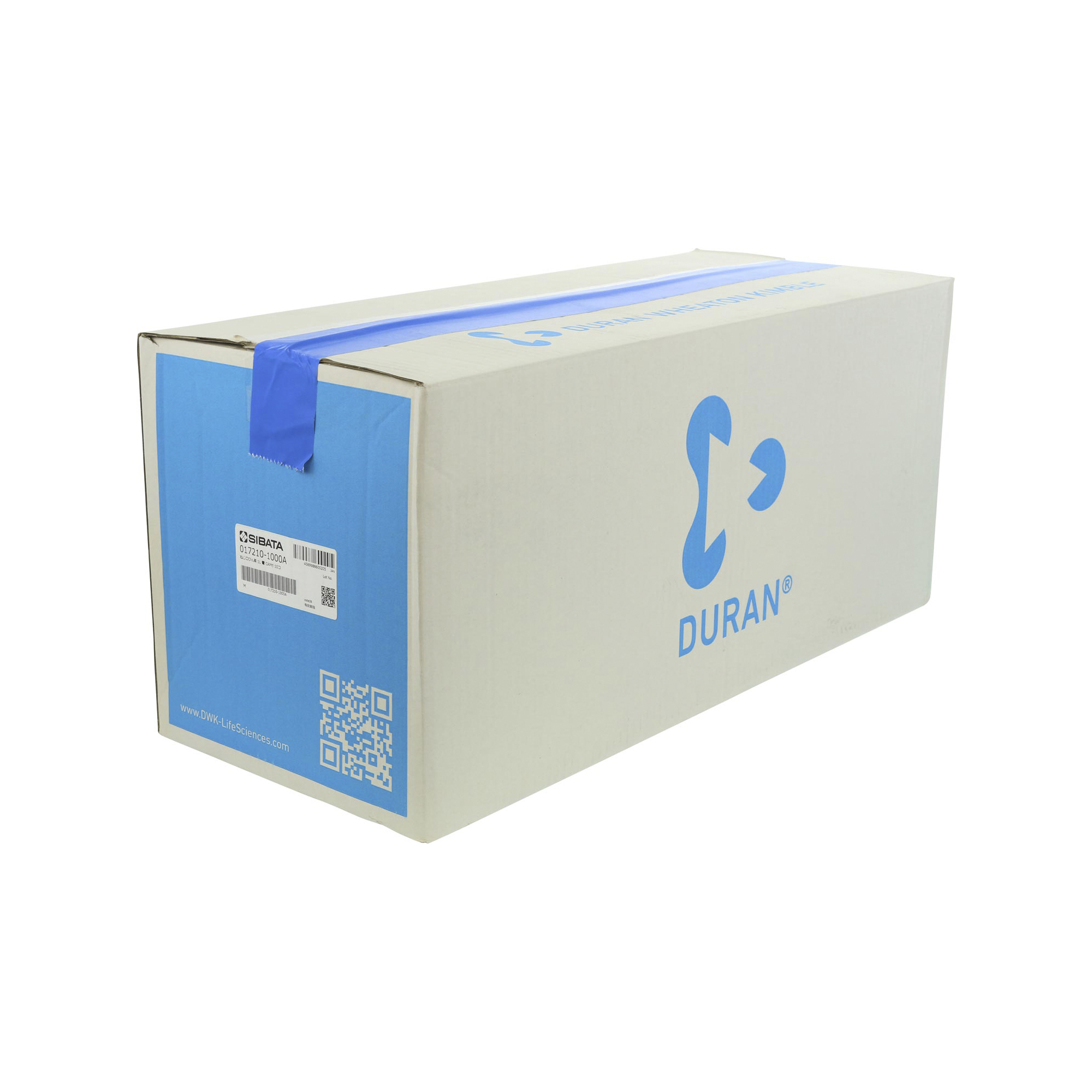 耐熱ねじ口びん 茶褐色 青キャップ付 1000mL 10入