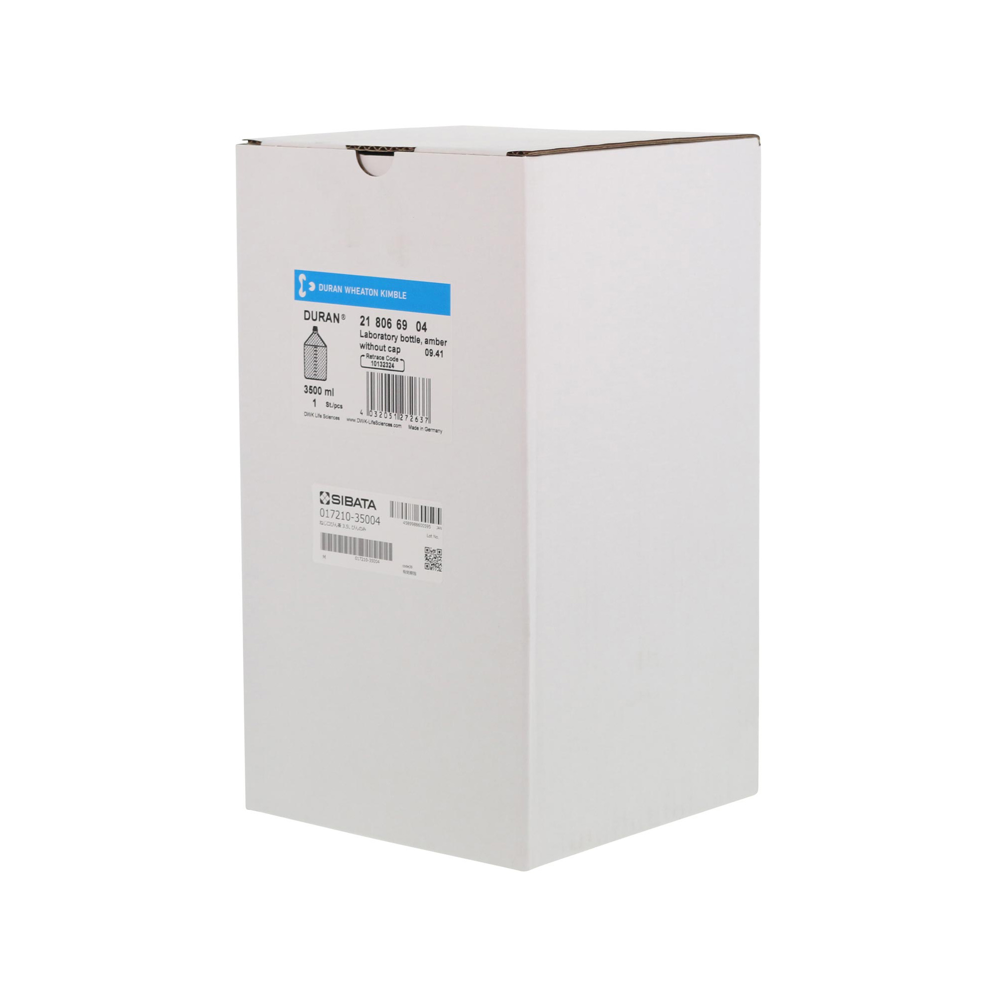 耐熱ねじ口びん 茶褐色 びんのみ 3500mL