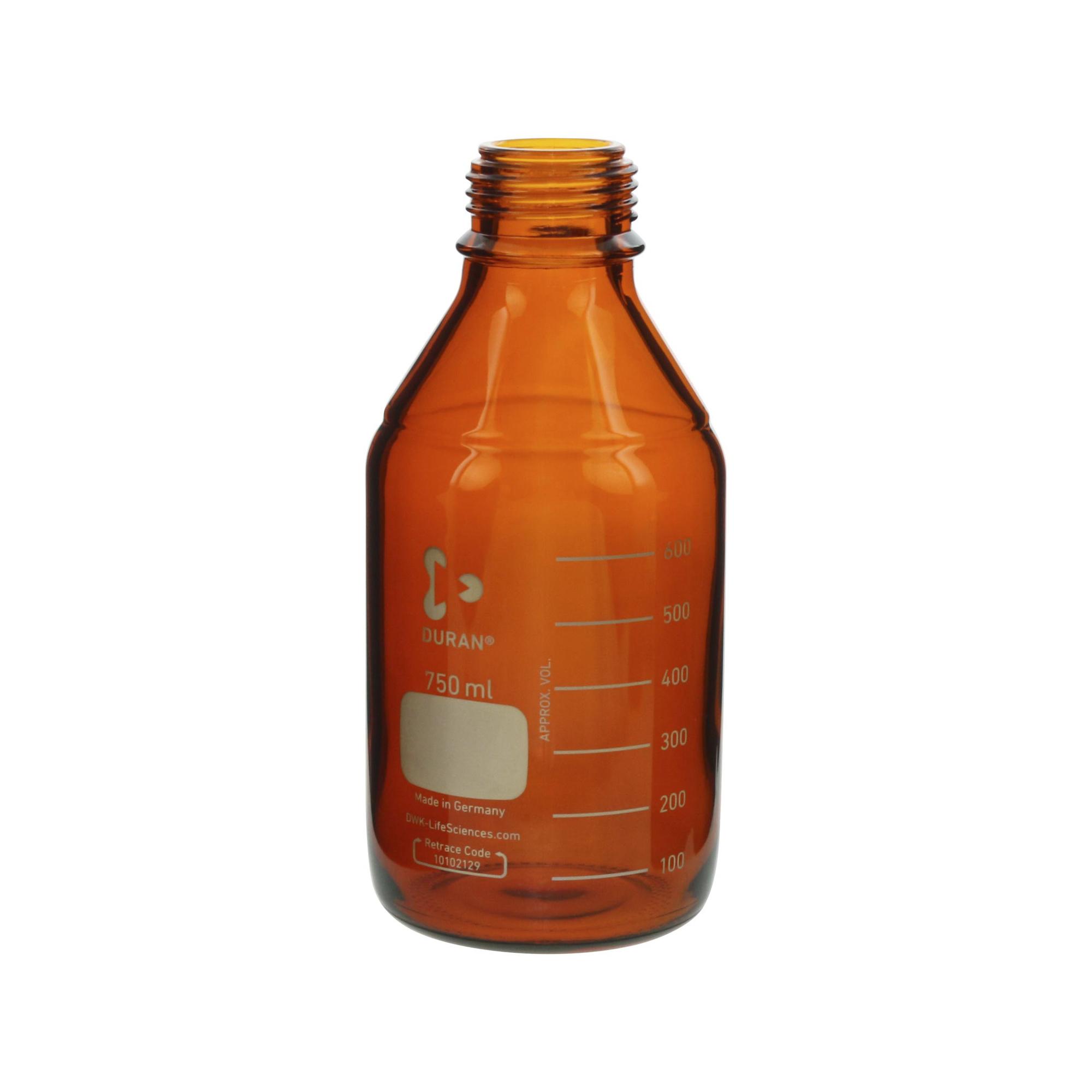 耐熱ねじ口びん 茶褐色 びんのみ 750mL 10入