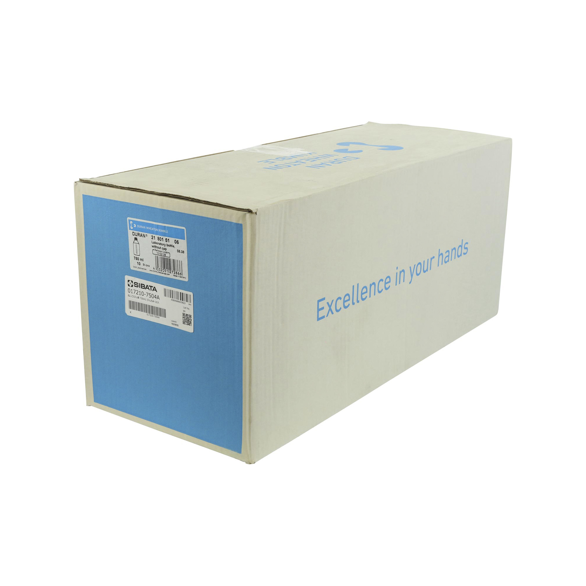 耐熱ねじ口びん 茶褐色 びんのみ 750mL 10入